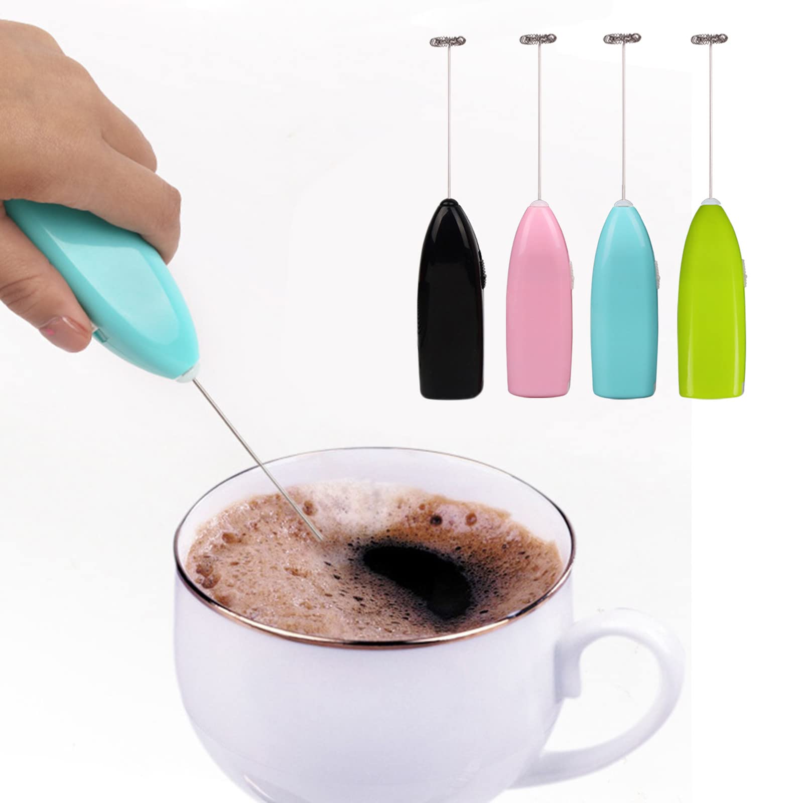 Mhadbkh Beater Milk Frother Handheld Blenders Whisk Electric Immersion Hand Blenders Milk Foamers Kitchen Gadget