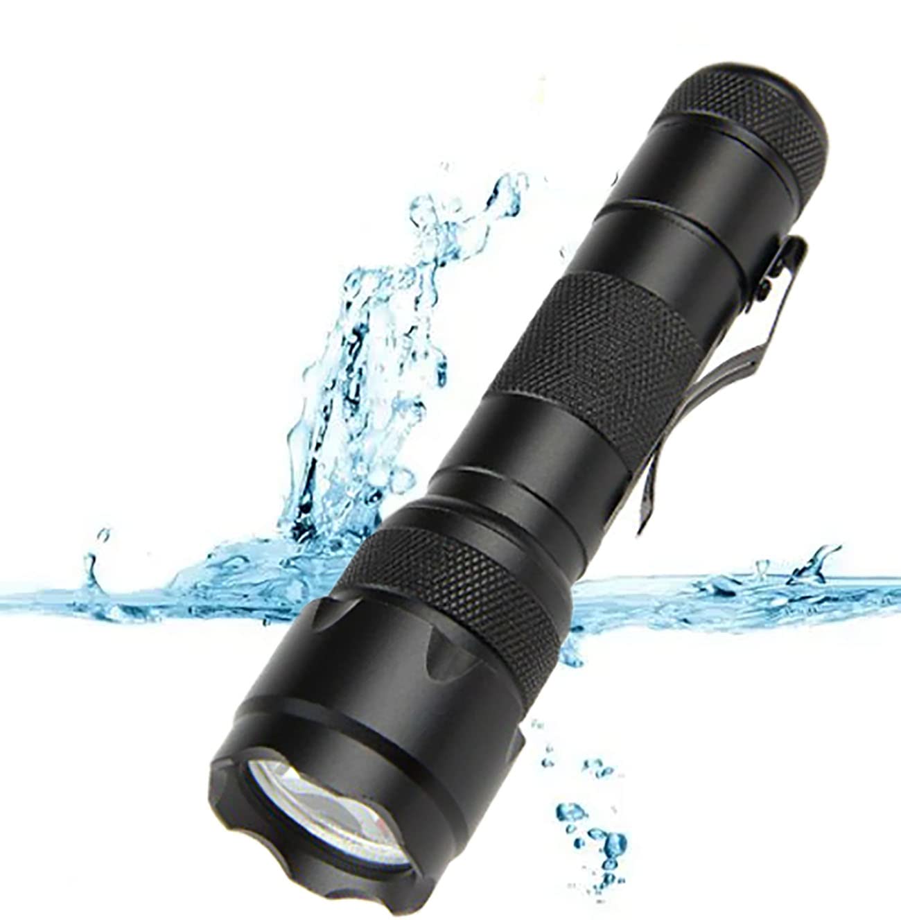 Graboyy 2 Pcs Mini Tactical Flashlight Super Bright 120000 Lumens Handheld Flashlight Torch Light Single Mode Waterproof Portable Torch Light For Camping Hiking(Battery Not Included)