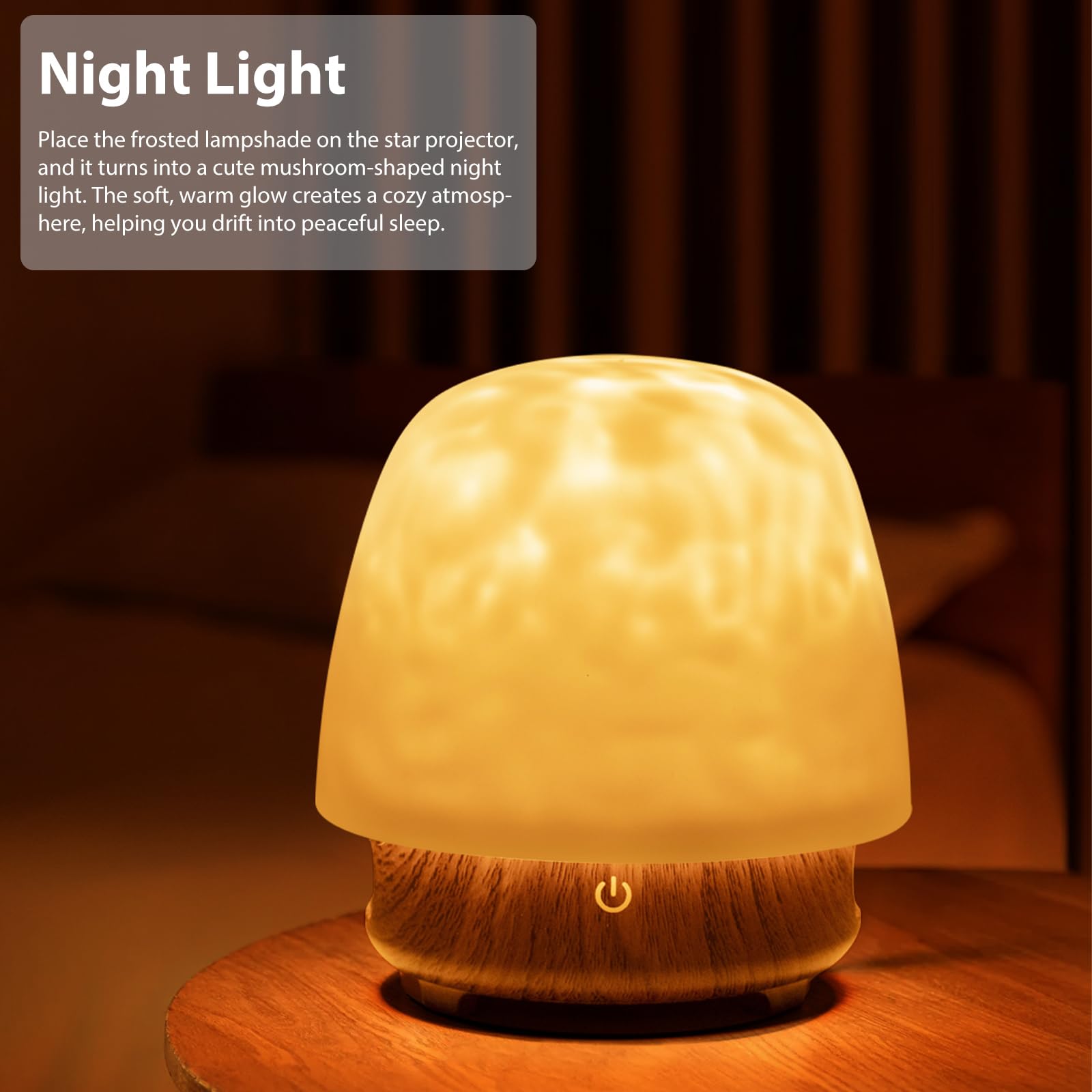 Jiawen Galaxy Projector Light, Hifi Bluetooth Speaker Northern Lights For Bedroom, Rechargeable Mushroom Night Light, Ocean Wave Light With 36 Lighting Modes, Mood Lighting For Kids Teen Xmas
