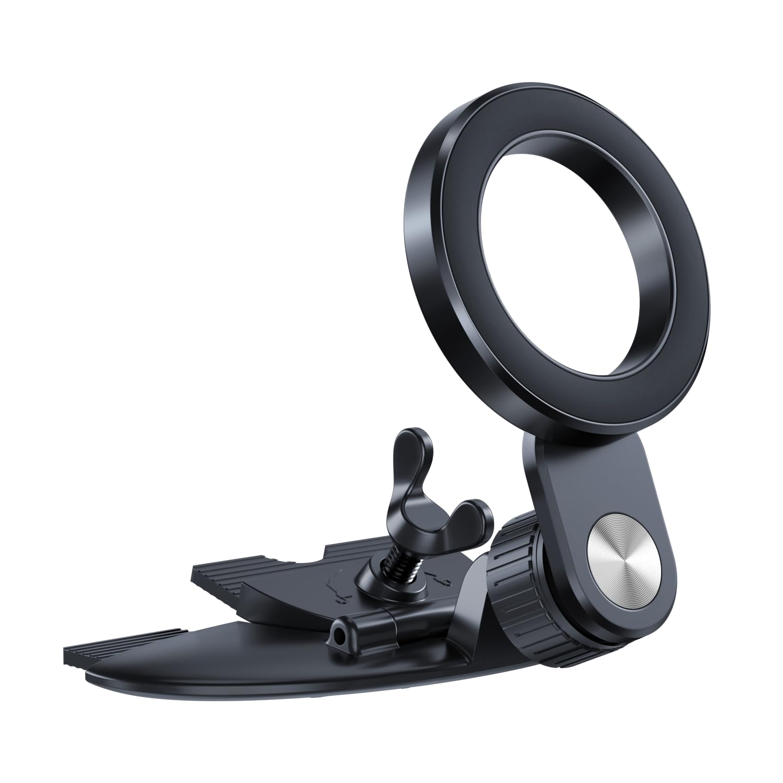 1Zero For Magsafe Cd Phone Holder For Car [17 Strong Magnets] Magnetic Cd Player Phone Mount, Hollow Socket Cd Slot Phone Mount For Iphone 15 14 13 12 Series Pop Grip Ring Holder Magsafe Case