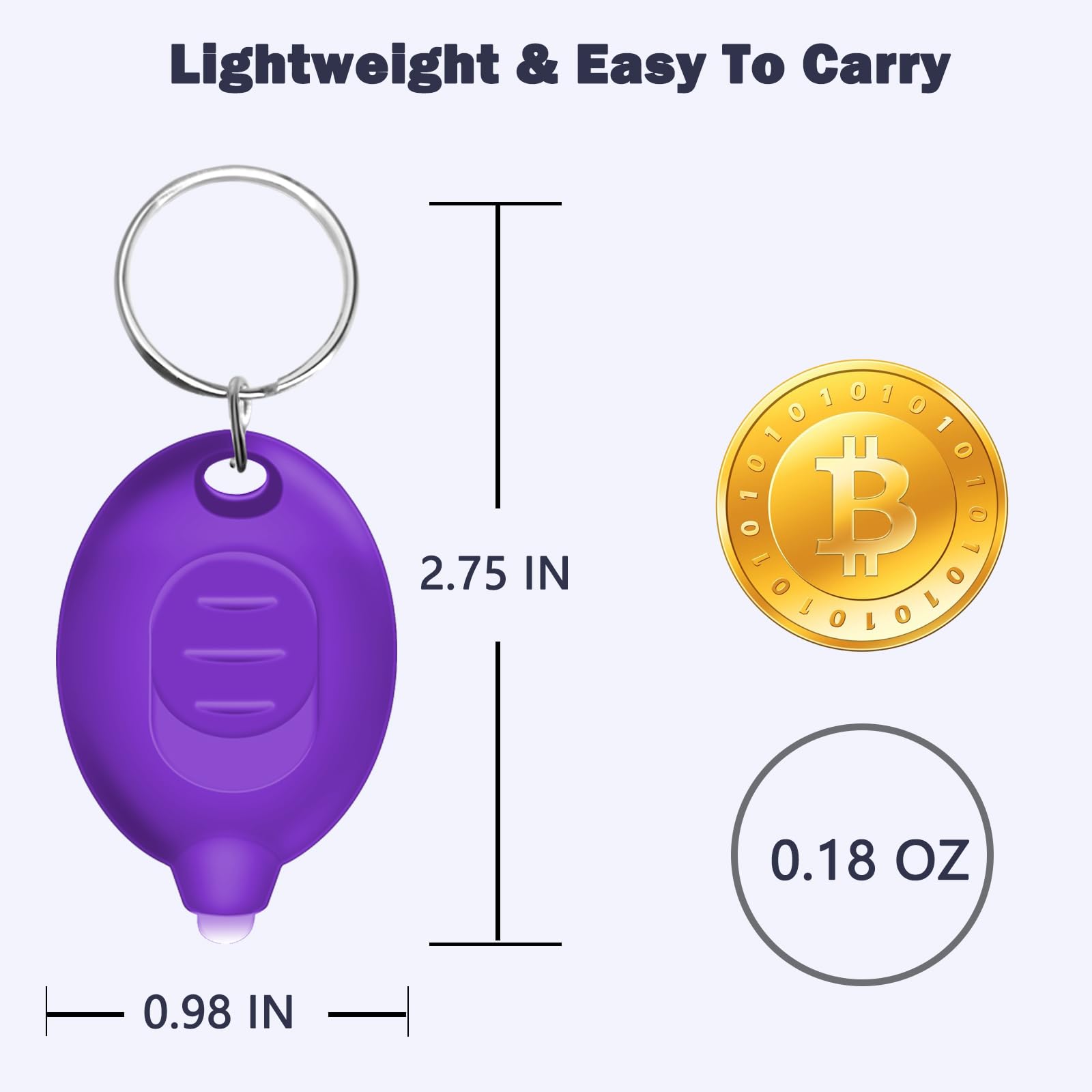 Daemson 395Nm Uv Flashlight Mini Keychain Purple - Portable Uv Black Light With 2X Cr1220 Batteries, Compact Leak & Stain Detector For Home, Travel, Outdoors (7 Units)
