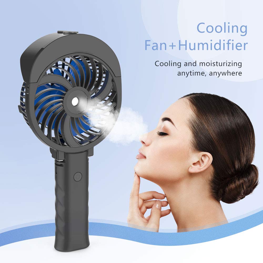 Handfan Personal Misting Fan, 55Ml Large Water Tank, Poratable Handheld Rechargeable Mister Fan
