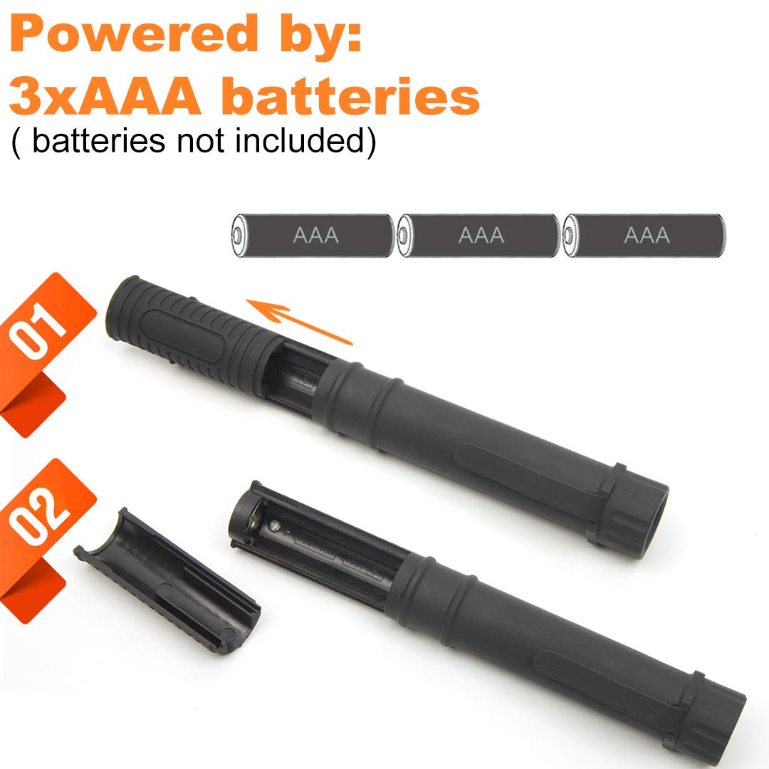 Wutl Cob Led Work Flashlight With Magnetic Base And Clip Multi-Function Pocket Pen Light Inspection Work Light, 8 Pack