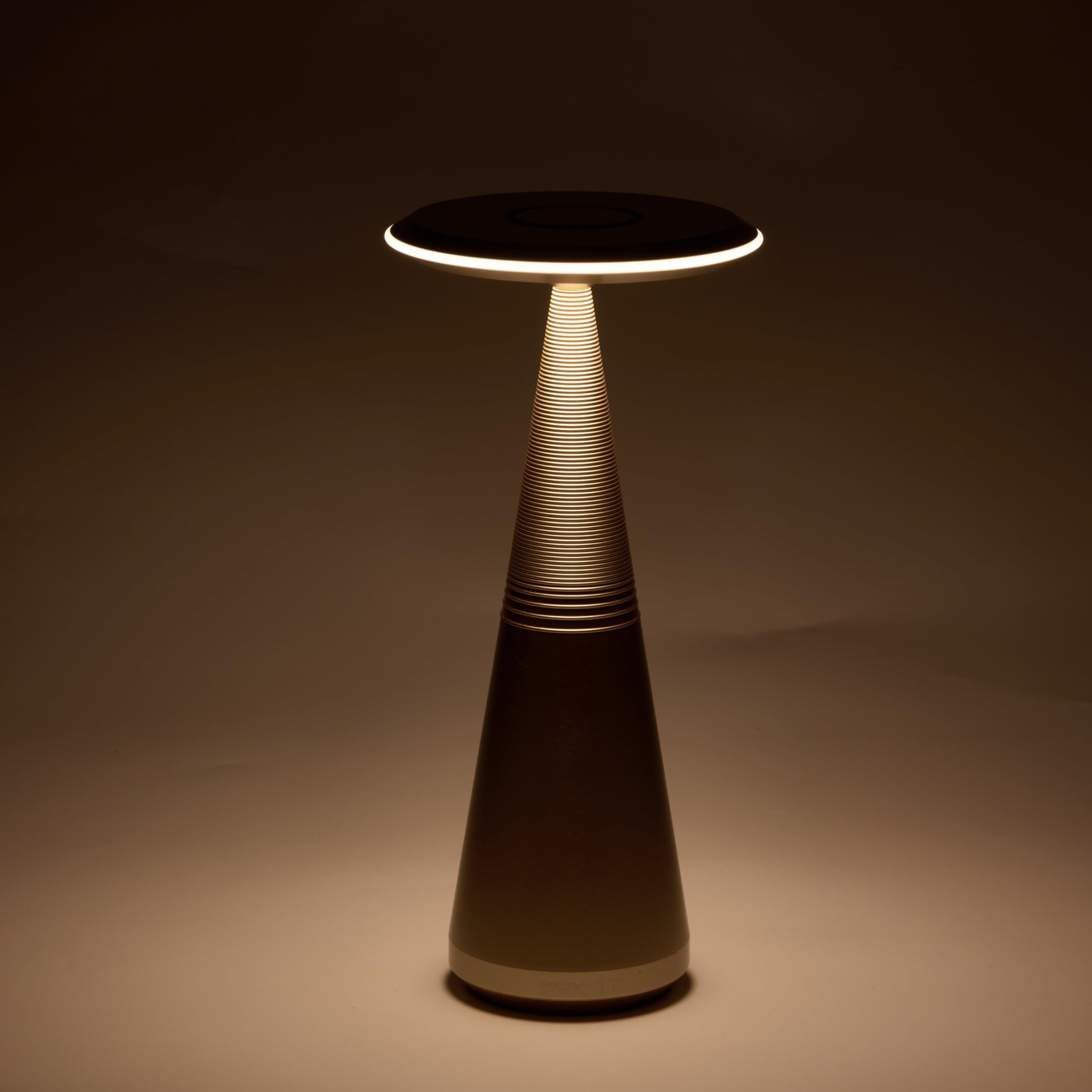 Artnodic Interstellar Cordless Led Table Lamp – Sleek Gold Design, 3 Color Modes, Stepless Dimming, Rechargeable With 2500Mah Battery, 6-Hour Run Time, For Bedrooms, Living, Dining Rooms, Or Offices