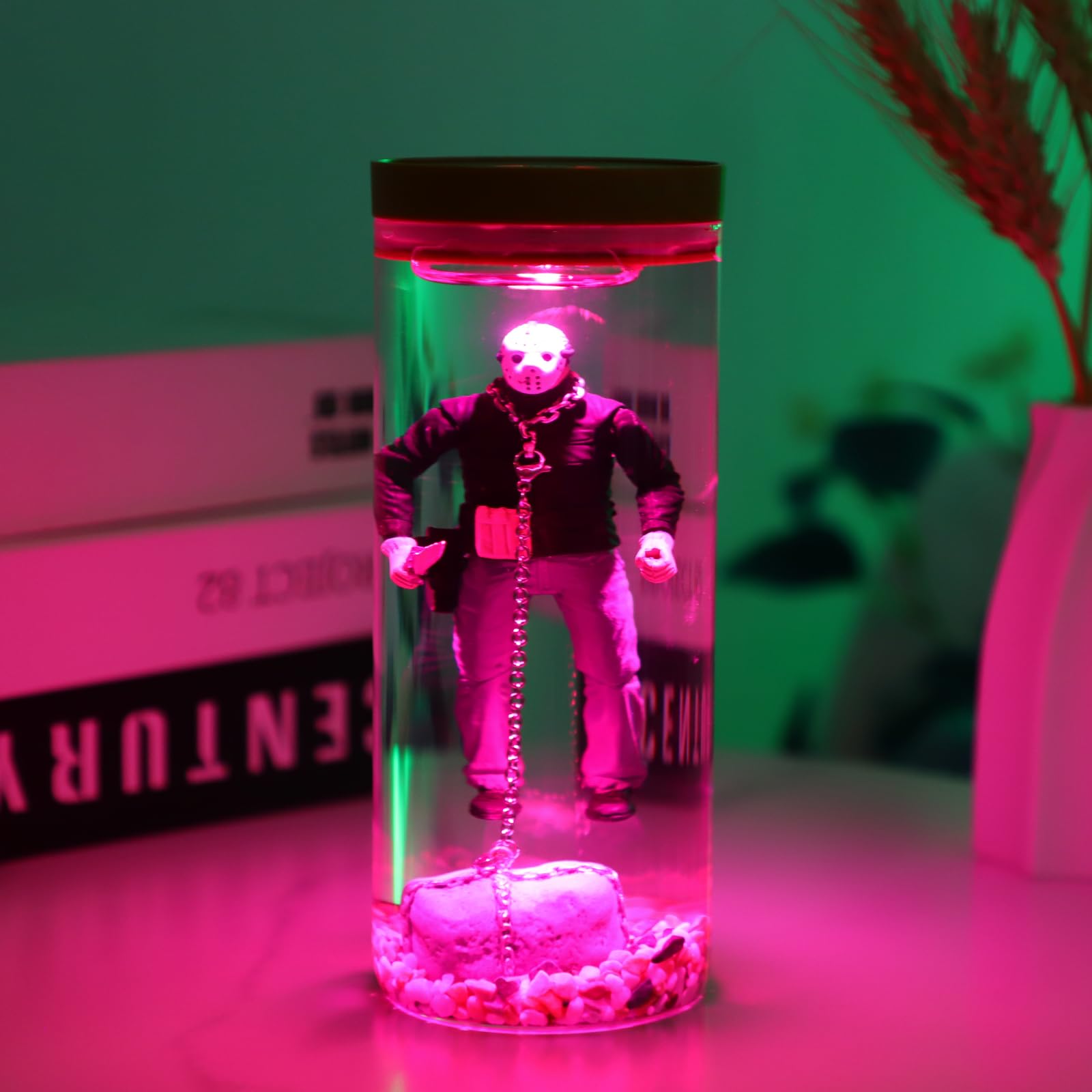 Housiufu Jason Voorhees Lamp, Horror Decor, Horror Movie Decor, Horror , Scary Collector Water Lamp, Horror Decorations, Unique Movie Collector’S