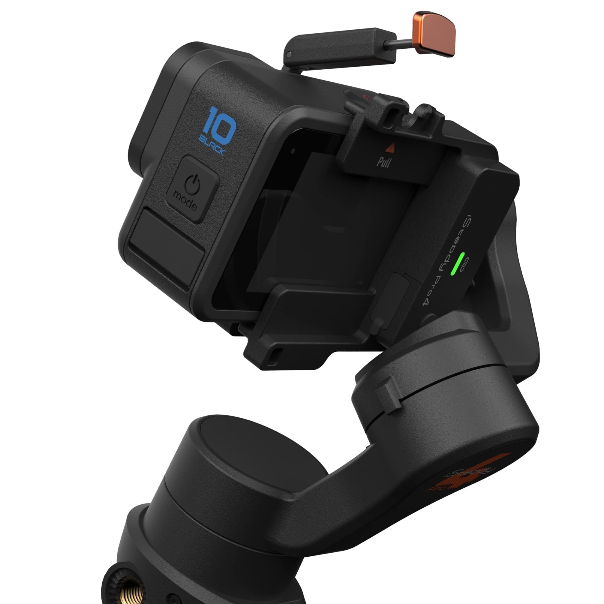 Hohem Isteady Pro 4 Action Camera Gimbal 3-Axis Splashproof Stabilizer For Gopro Hero 13/12/11/10/9/8/7/6/5/4/3,Dji Osmo Action,Insta360 One R,Sony Rx0,Quick Mounting,14Hrs Runtime