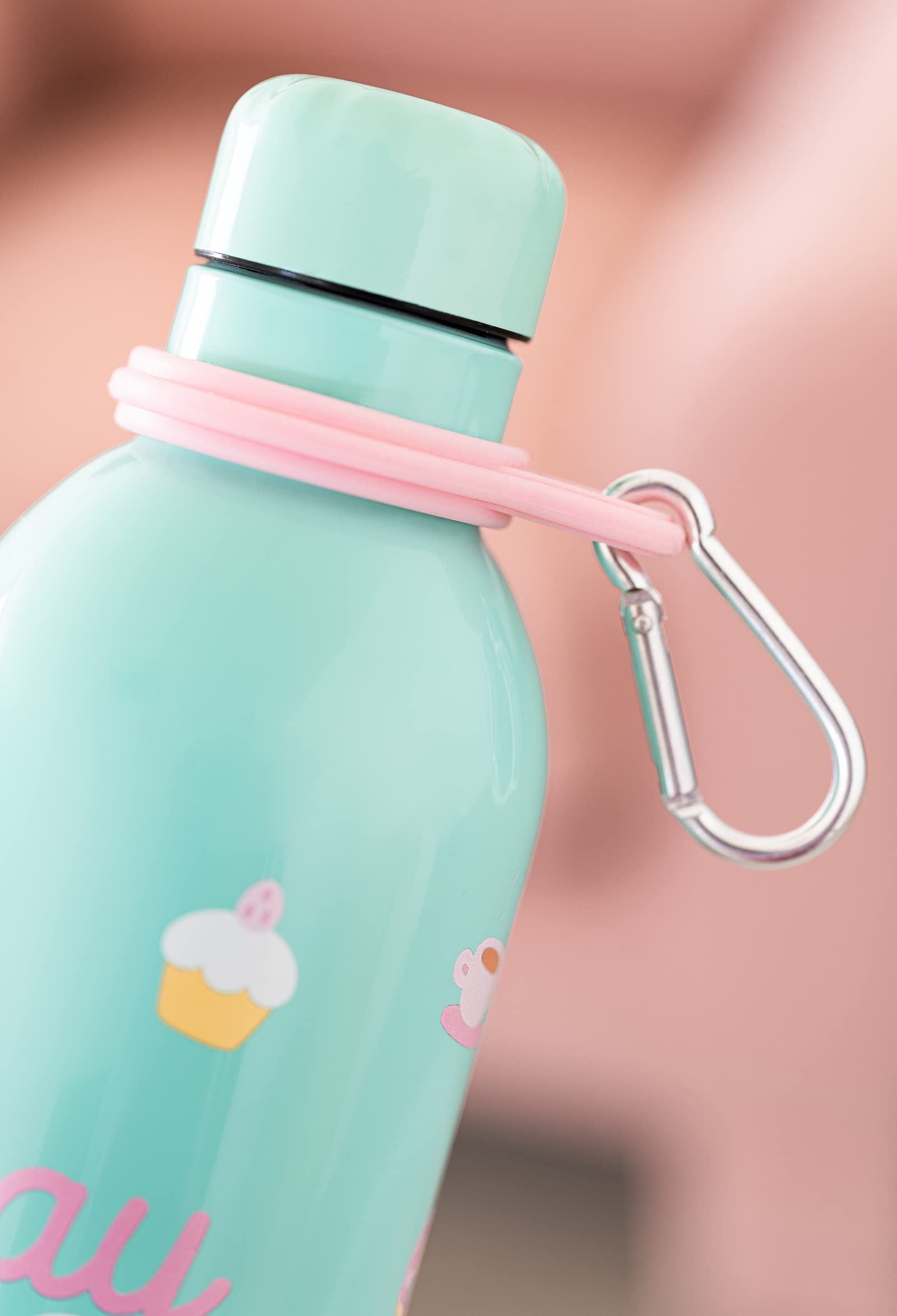 Grupo Erik Pusheen Foodie Collection Water Bottle - Sports Bottle - 500Ml / 17Oz, Stainless Steel
