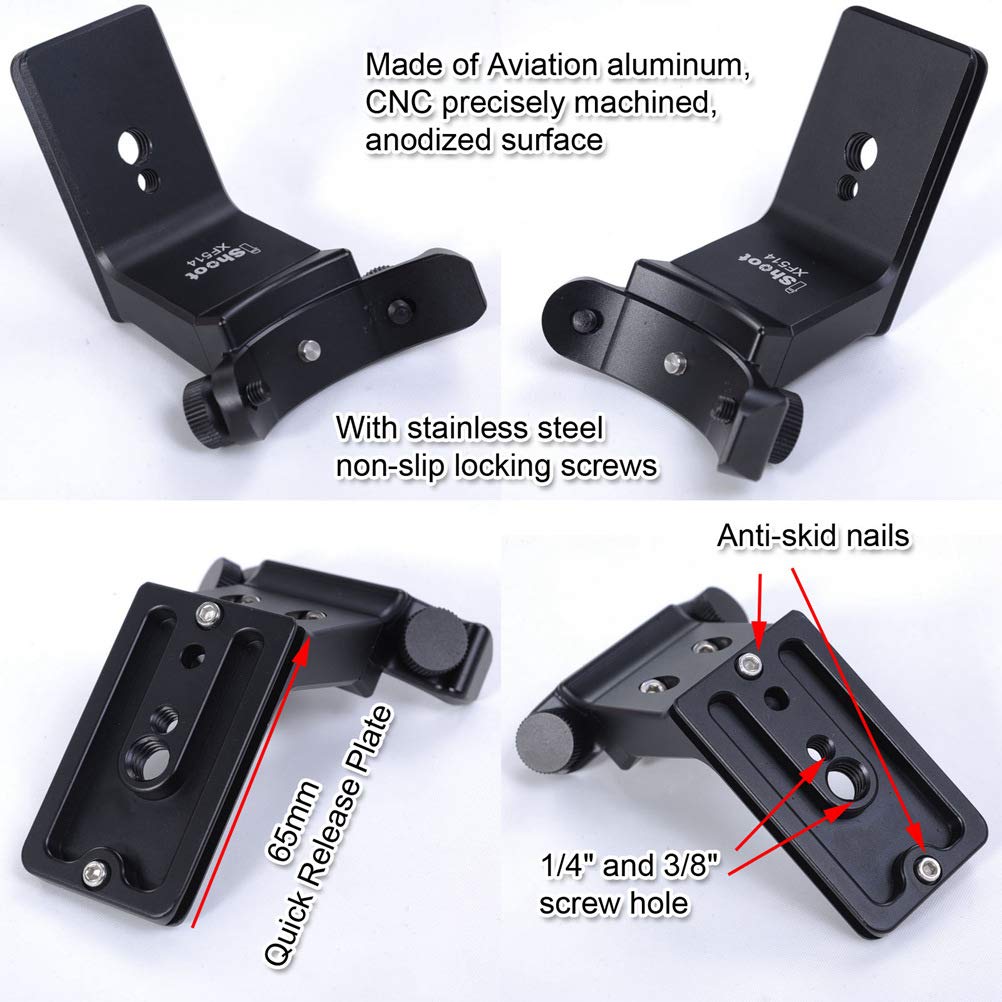 Ishoot Metal Tripod Mount Ring Camera Lens Replacement Foot Lens Collar Base Support Adapter Stand For Fuji Xf 50-140Mm F2.8 R Lm Ois Wr Telephoto Lens With Arca-Swiss Type Quick Release Plate