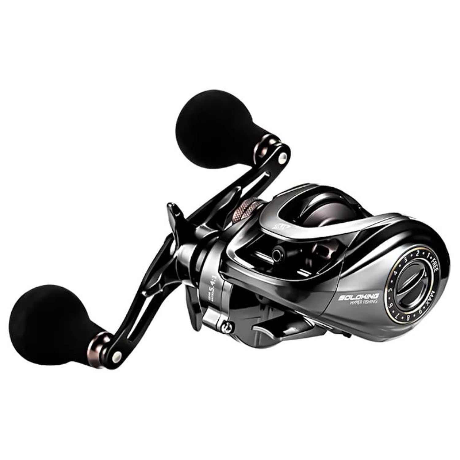 Doviello Hiaw Baitcaster Reels Low Profile Baitcaster Fishing Reel 11+1Bb 5.4:1 Gear Ratio 21Lb Drag Power Smooth Baitcasting Reels