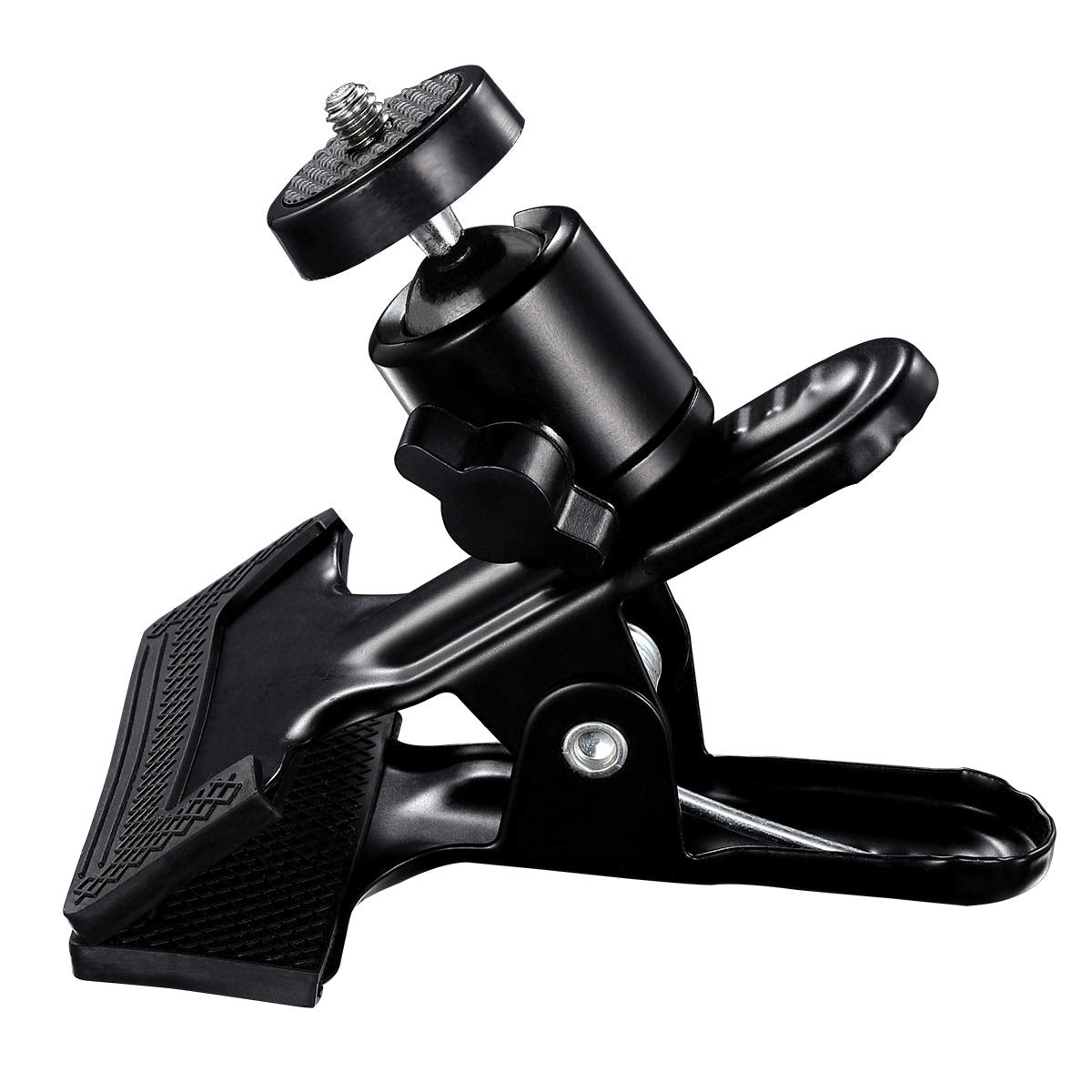 Supon Multi-Function Tripod Clip Clamp Flash Holder Mount With 360 Swivel Photography Ball-Head For Slr, Dslr, Video Cameras, Studio Backdrop