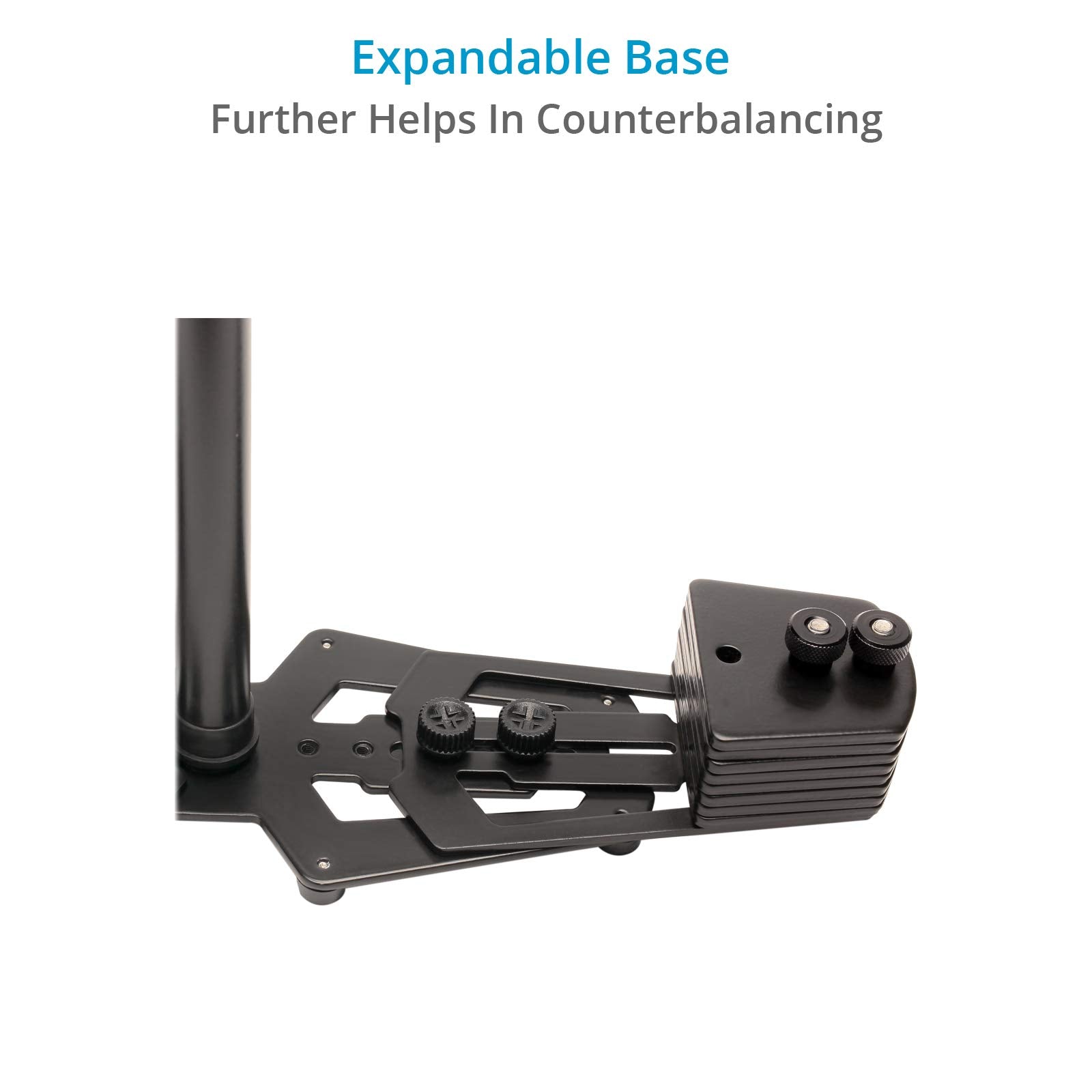 Flycam Hd-3000 Handheld Stabilizer For Dslr Video Cameras. Quick Micro Balancing, Telescopic Centre Post W 3-Axis Gimbal Handle.  Table Clamp & Quick Release Plate. (Flcm-Hd-3-Qt)