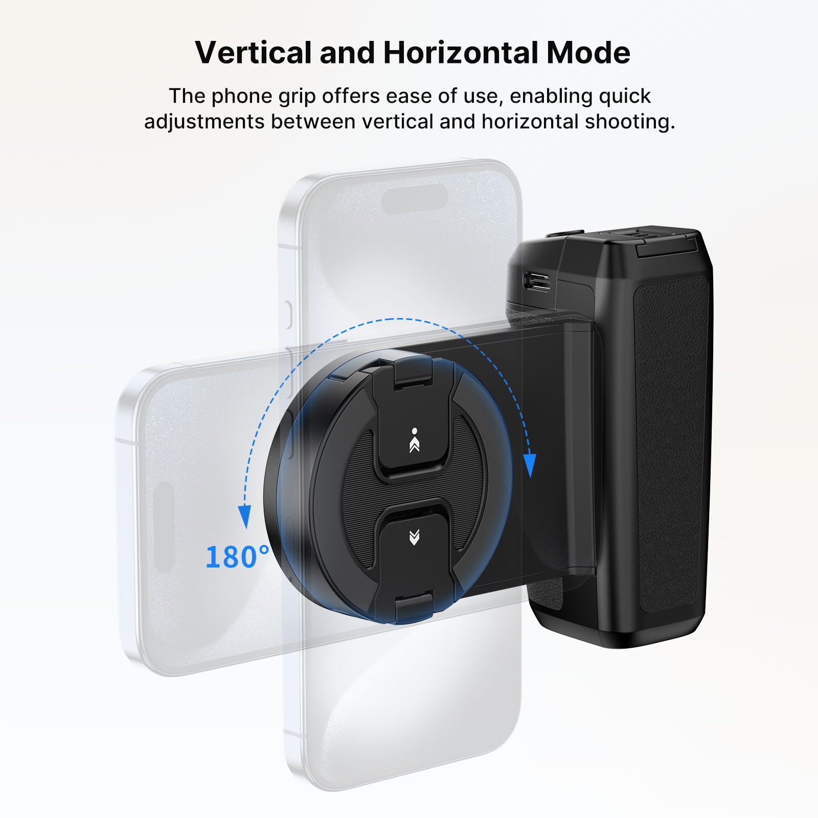 Uurig Ulanzi Ma35 Smartphone Camera Shutter Grip Compatibile With Magsafe For Iphone W Wireless Remote Control Phone Clamp Holder Selfie For 1/4" Tripod Mount Cold Shoe Extension Video Shooting Acccessories