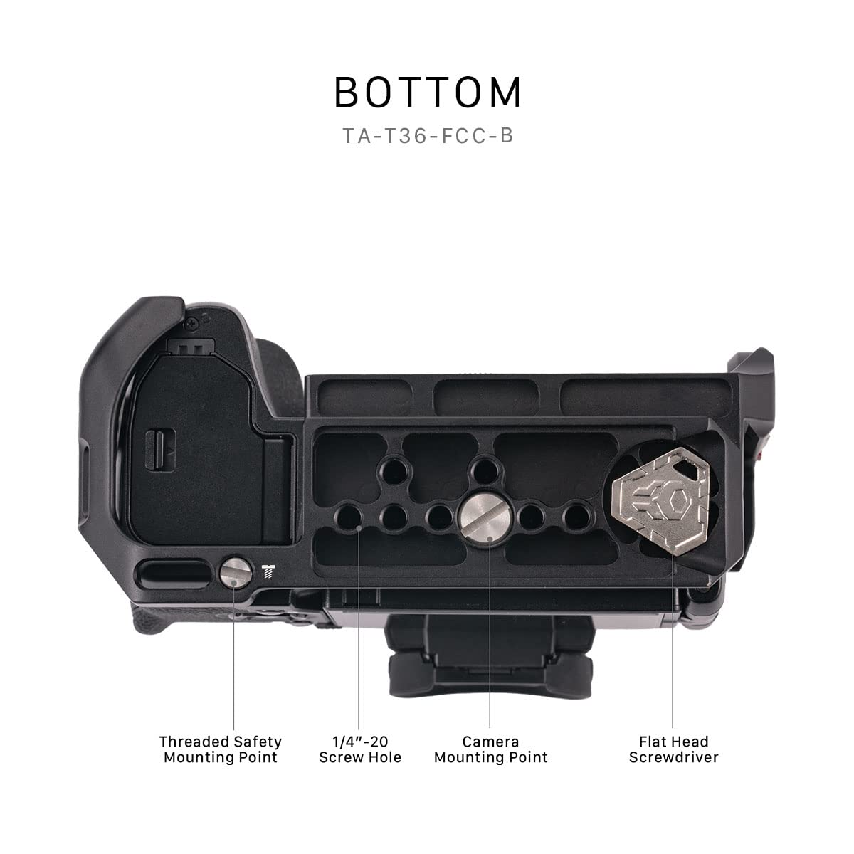 Tiltaing Tilta Full Camera Cage Compatible With Fujifilm X-H2S / X-H2, Custom Designed, Mount Accessories Via Nato Rail, Rosette, Cold Shoe, And 1/4"-20 Threads, Ronin Ready (Basic Kit)