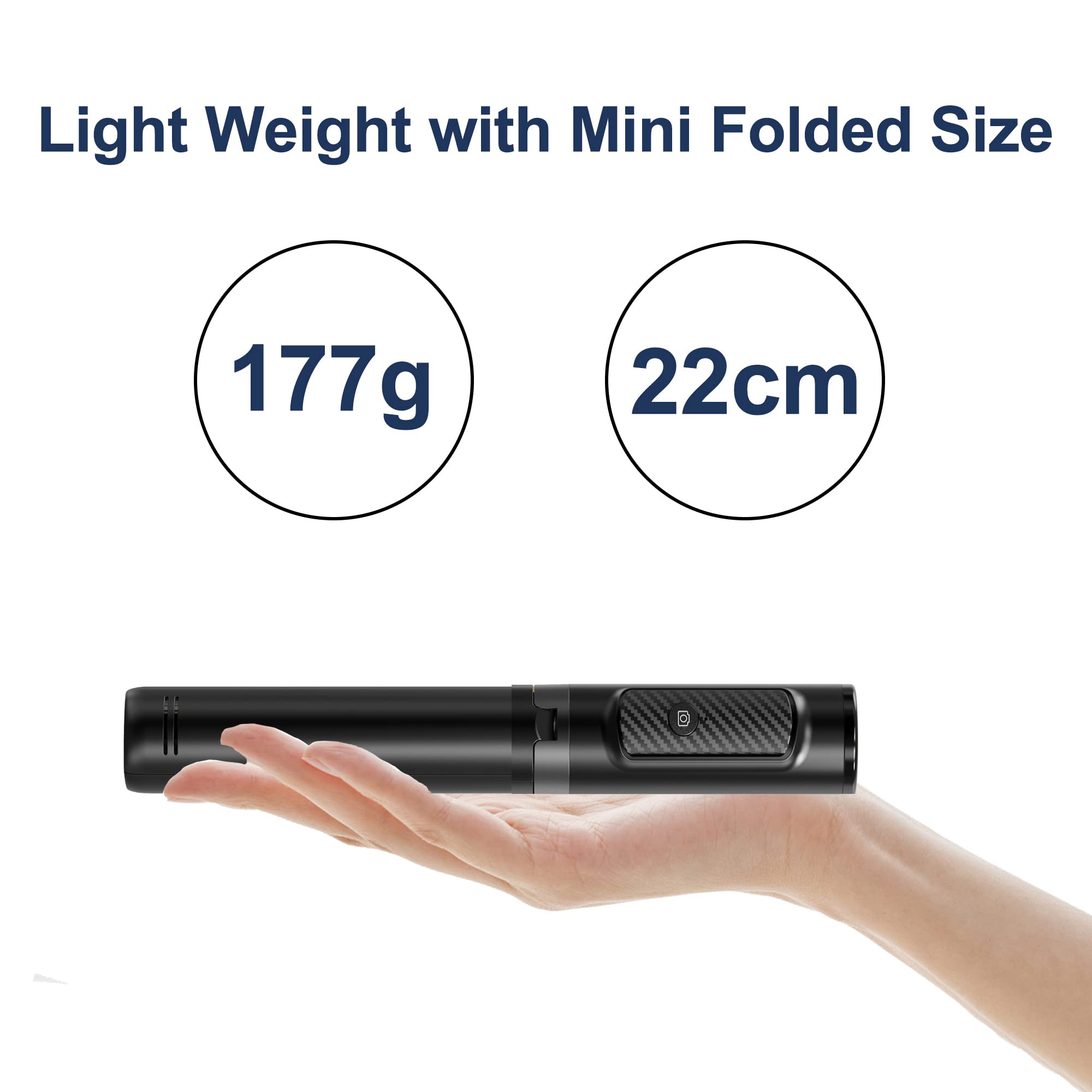 Colorlizard Selfie Stick Tripod With Remote Aluminum Alloy Phone Tripod Bluetooth Remote And 270°Rotation Stand Compatible With Iphone And Android Phone
