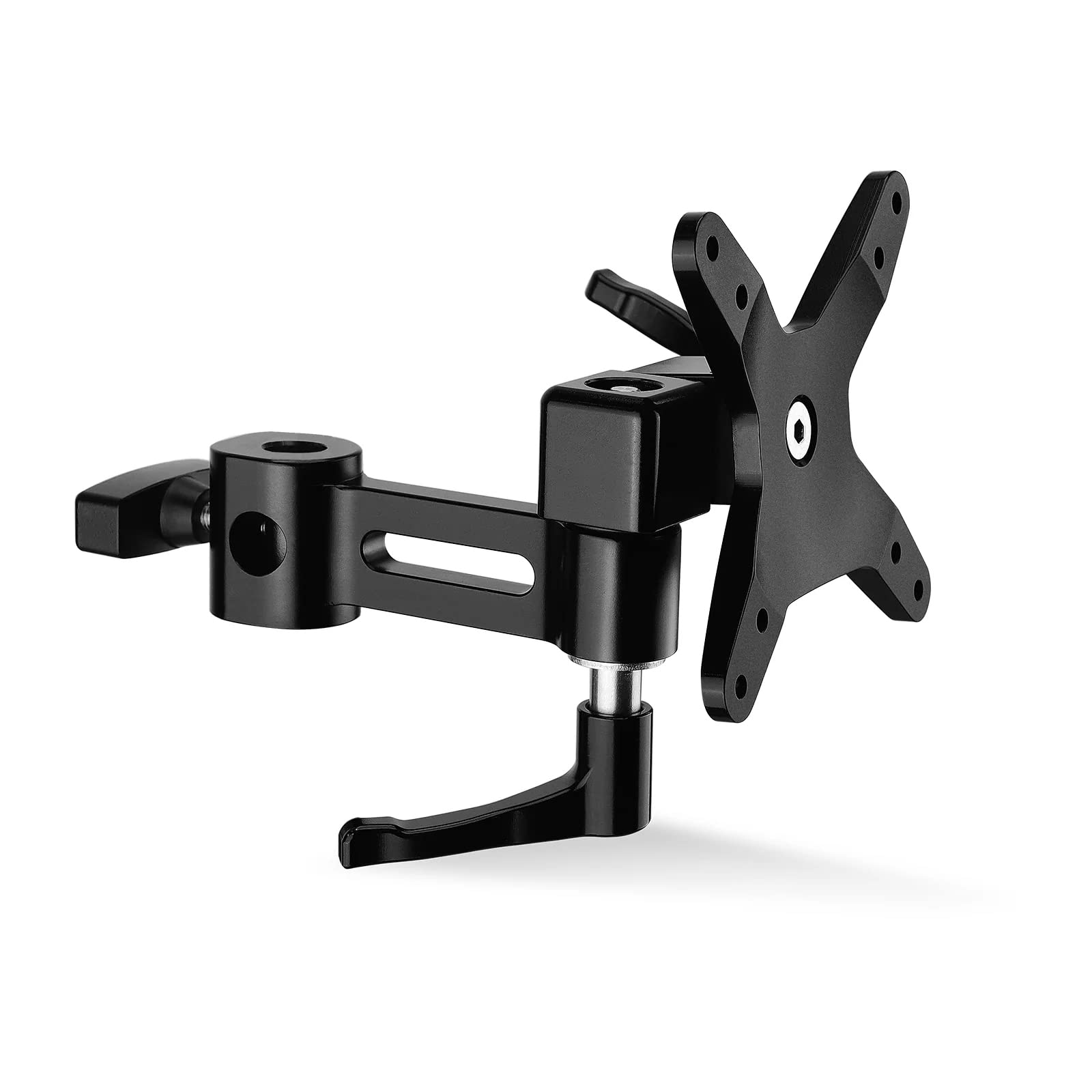 Proaim Monitor Mount With 5/8" Baby Spigot. For C-Stands & Light Stands. 270° Pan, ±45° Tilt Adjustments. Payload Up To 30Kg /66Lb (P-Bmmt-01)