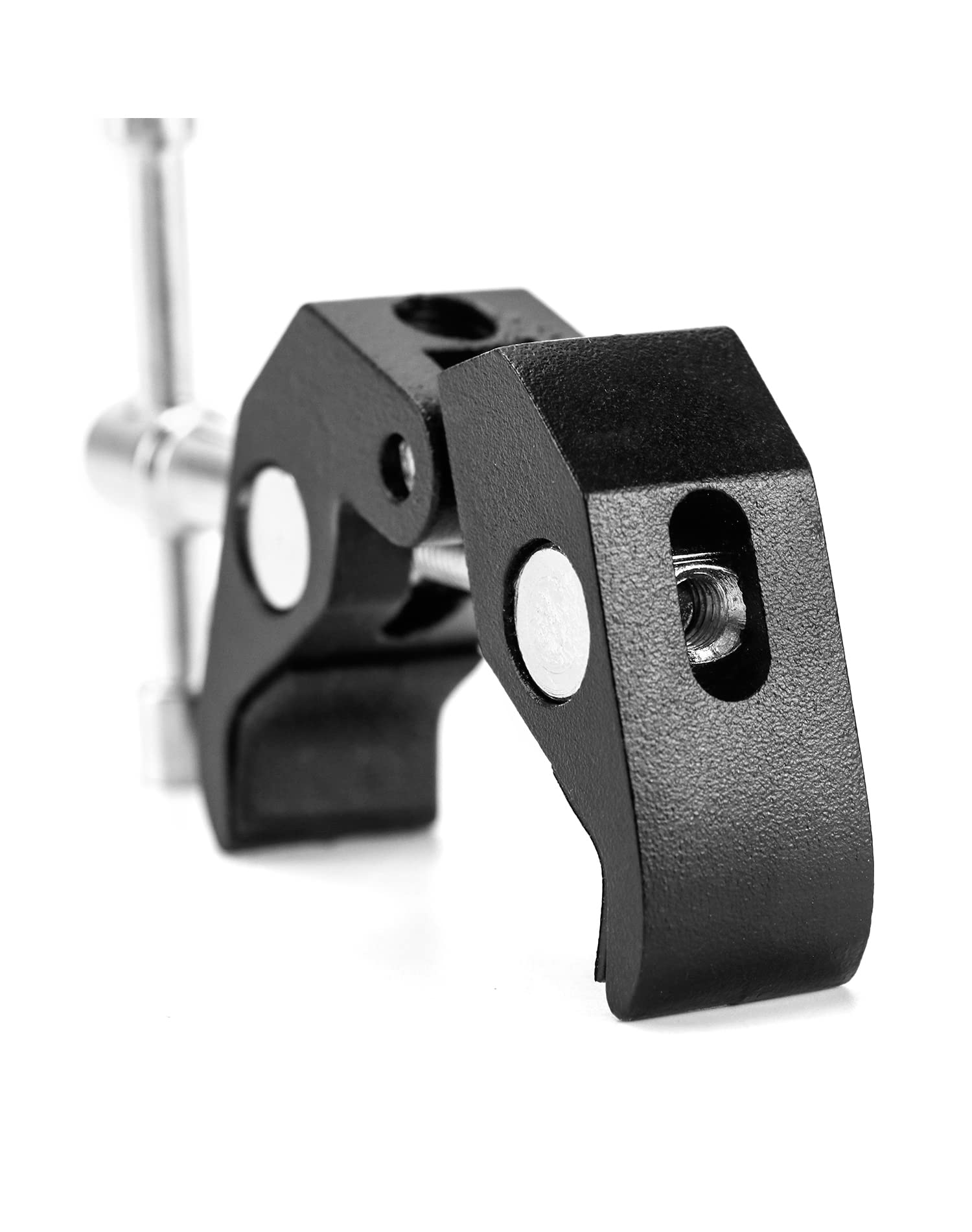 Qwork Super Clamp For Photography, 4 Pack, 1/4'' And 3/8'' Thread Clip For Camera Monitor, Light Stand, Rods, Led Lights