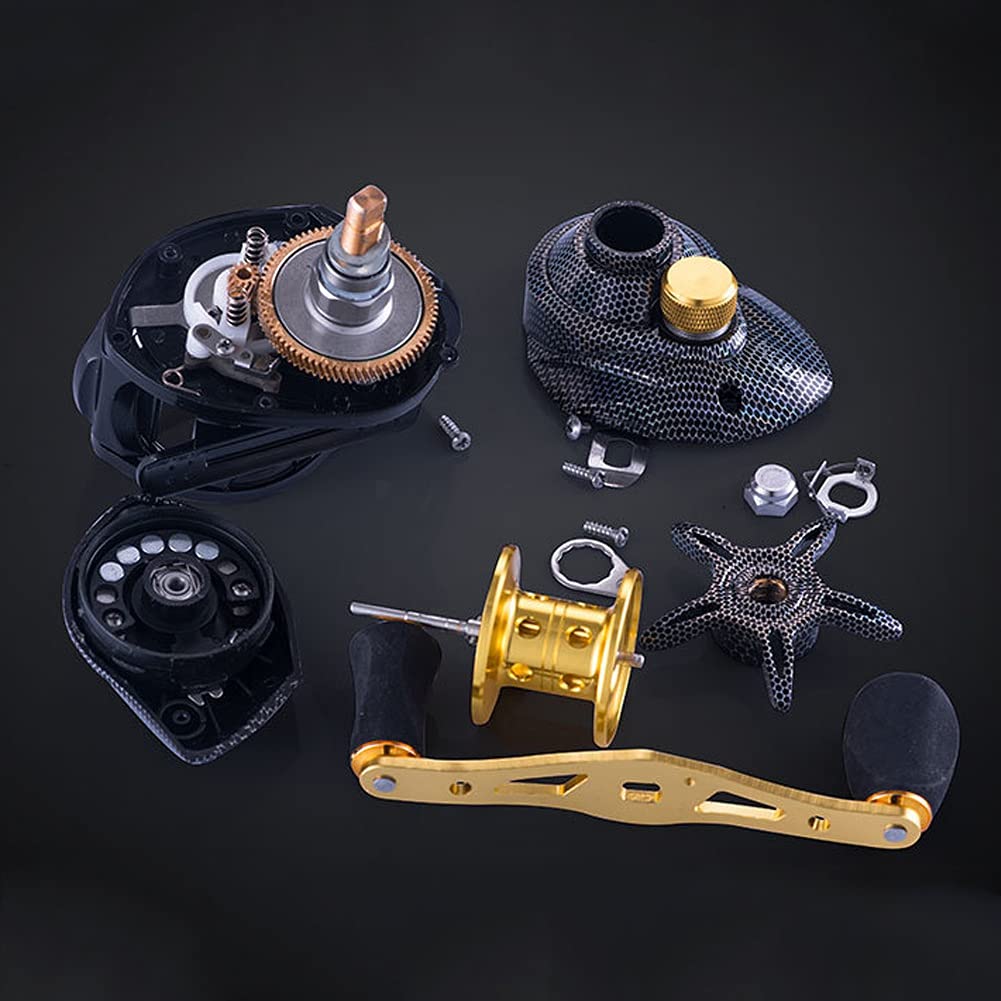 Ochine Forart Baitcasting Fishing Reel 6.3:1 Baitcast Fishing Reel 13 Bearing Large Line Capacity Lightweight Bait Casting Fishing Wheel Tool