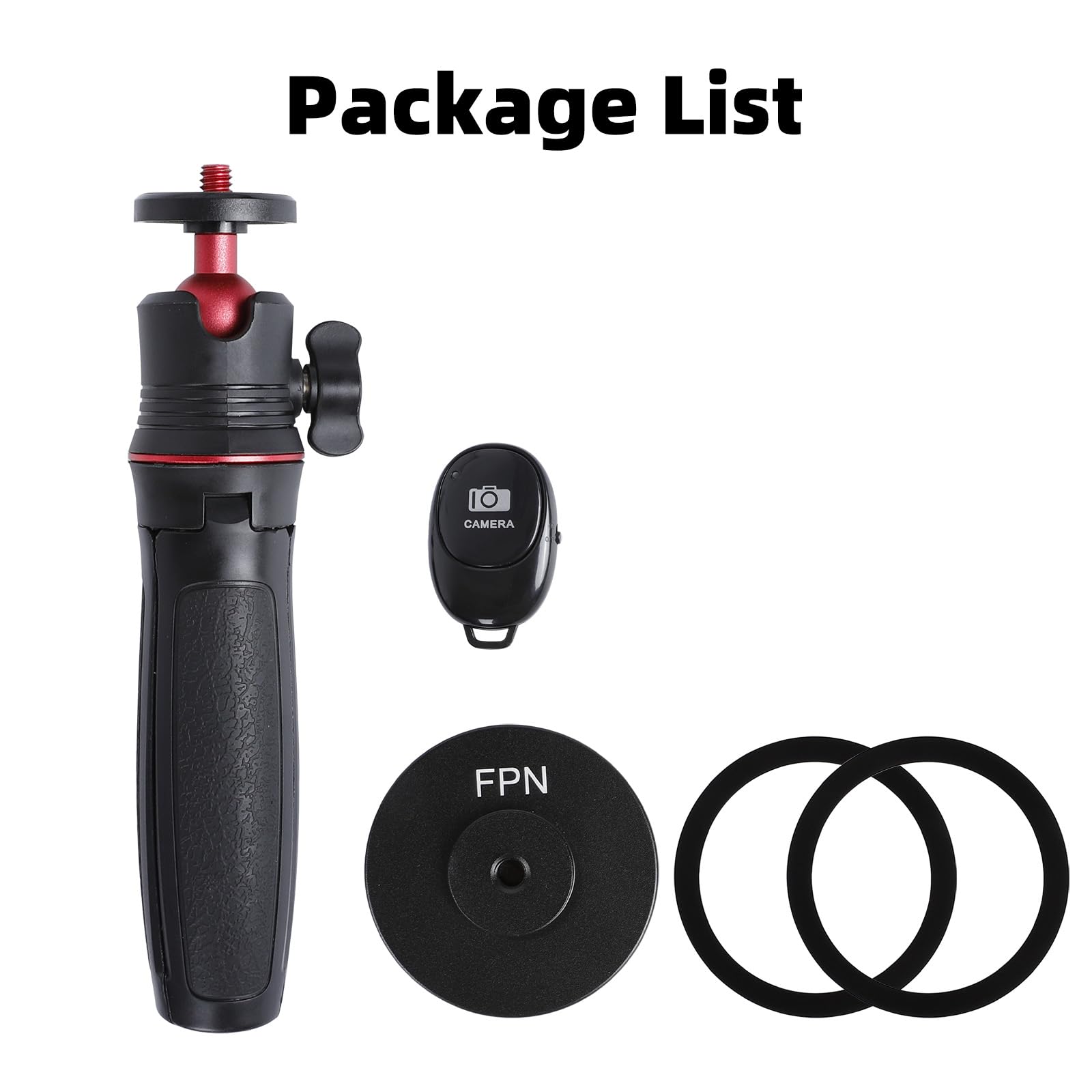 Fpn Magnetic Cell Phone Tripod For Magsafe, Mini Extendable Selfie Stick And Tripod Stand With 360° Ball Head, Compatible With Iphone 16 15 Pro Max Plus 14 13 12 Series
