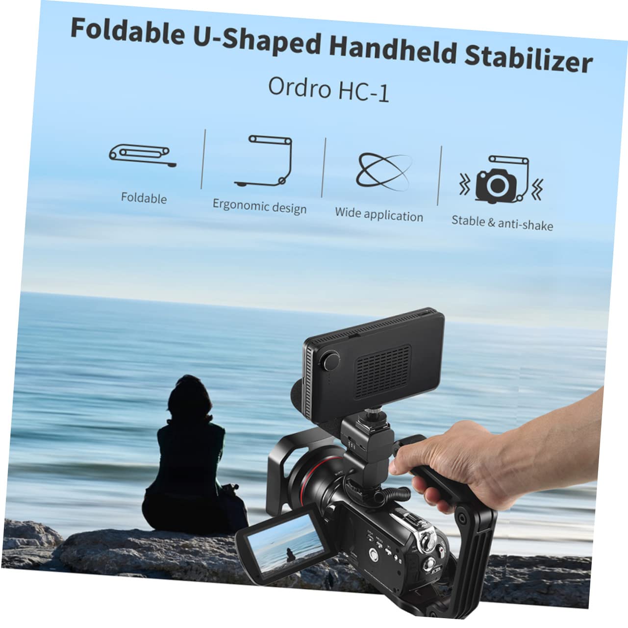 Homoyoyo 1 Pc Camera Stabilizer For U-Shaped Mobile Phone Bracket Practical Video Rig Handle Grip