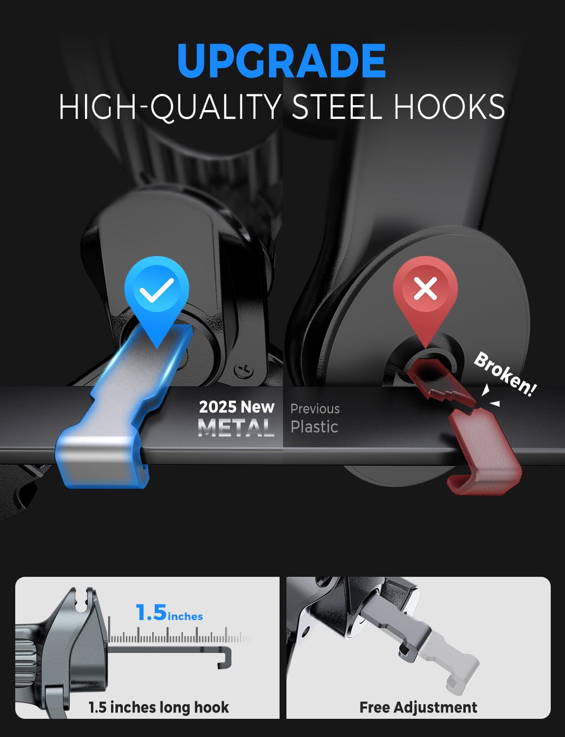 Esamcore Fits Magsafe Car Mount [2 Pack], Magnetic Phone Holder For Car Vent Strong N52 Magnets Air Vent Cell Phone Holder Clip For Iphone 16/15/ 14/13/ 12/ Pro Max