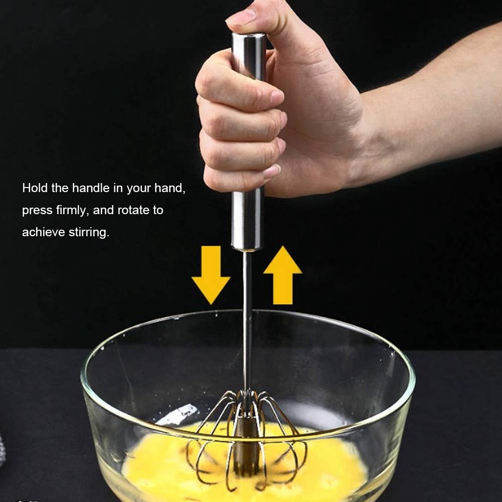 Xiasaba Semiautomic Blender 35×10×10 Household Stainless Steel Semi Automatic Cream Mixer Blender Kitchen Utensil 34X7Cm
