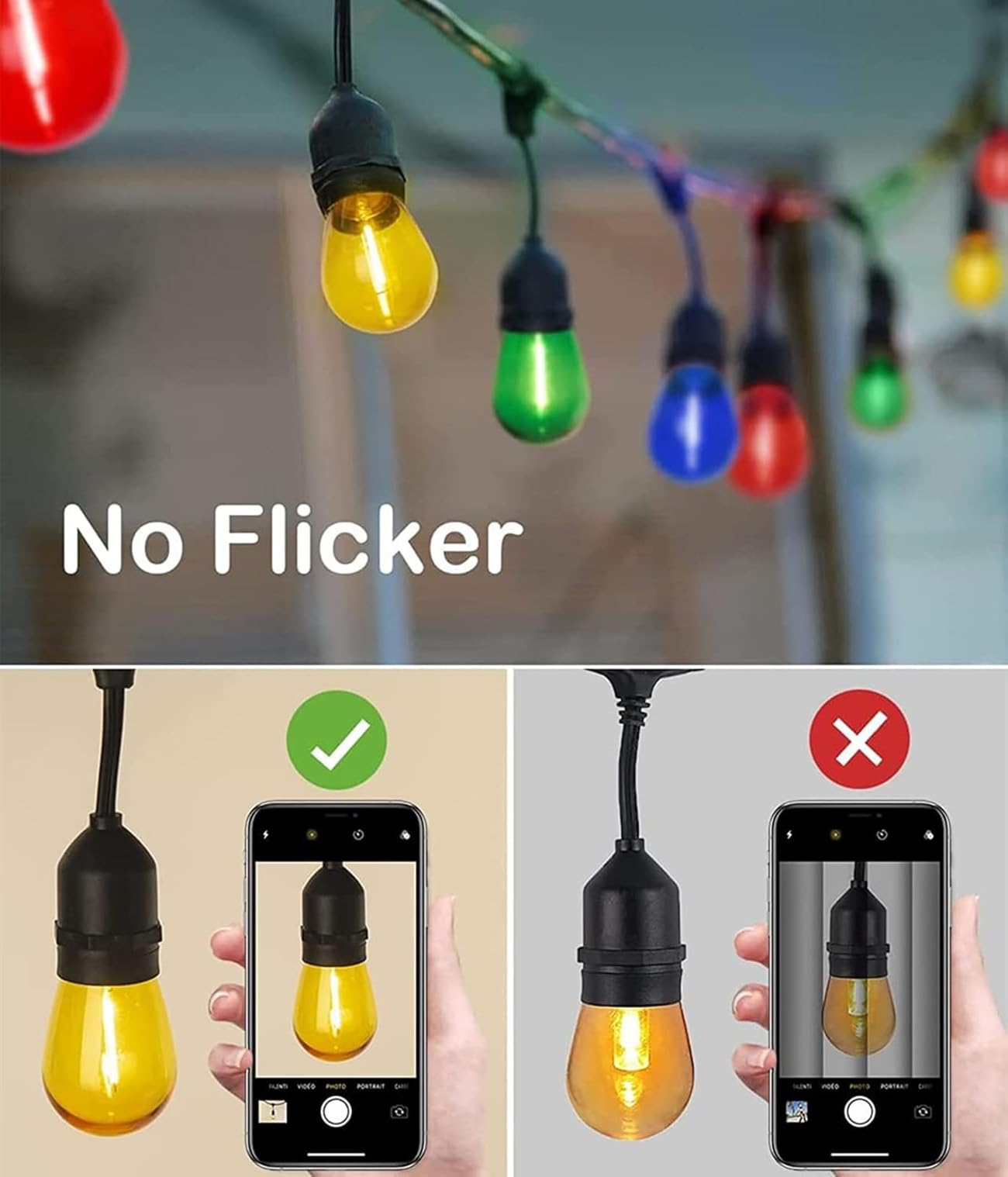 Minsily Sxminer 15 Pack 2W S14 Led Bulbs Orange Led String Light Bulbs Plastic Shatterproof Led Replacement Bulbs E26 Base Edison Bulb Led Decorative Bulbs For Outdoor String Light Home Patio Christmas Decor