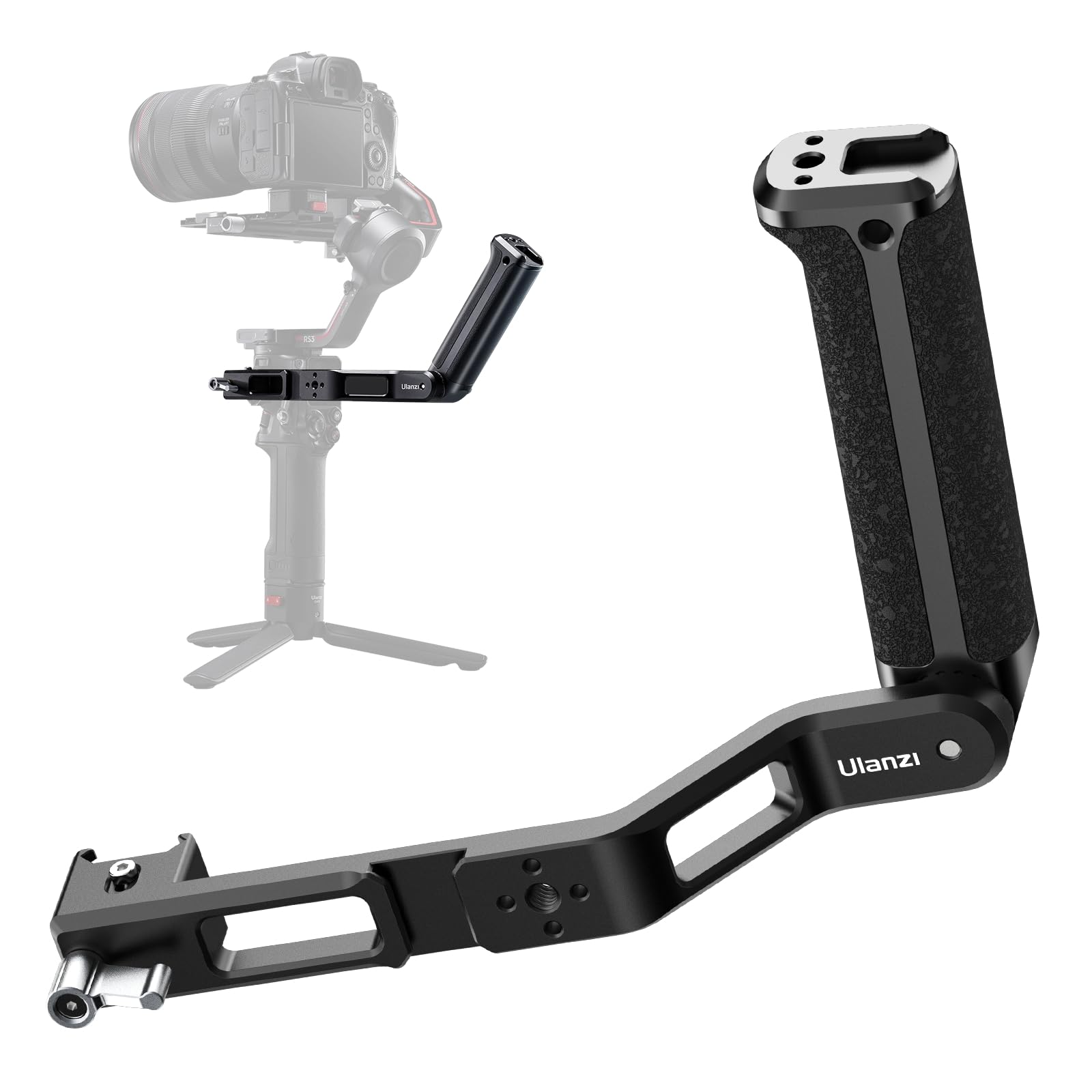 Ulanzi Co19 Adjustable Sling Handgrip Gimbal Handle, Dji Rs 4/4 Pro, Dji Rs 3 Mini /3/3 Pro, Dji Rsc 2/Rs 2, Flexible 360° Adjustments & Rich Expansion, Ergonomic Grip For Low Angle Shots, Load 5Kg