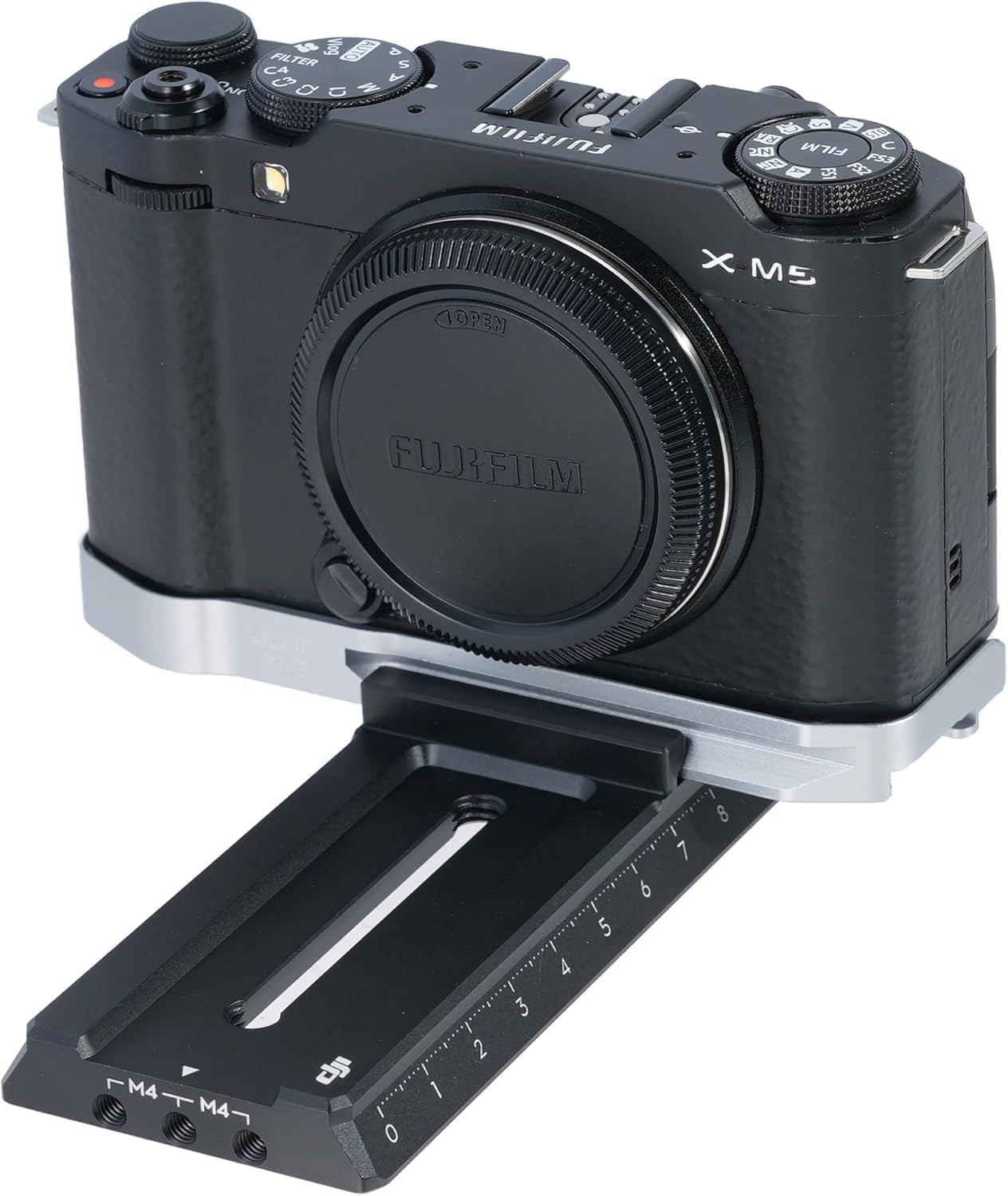 Hersmay Fuji X-M5 Camera Quick Release Base Plate For X-M5 Camera, Compatible With Arca-Swiss Standard Tripod Fit For Dji Ronin Rs 2 / Rs 3 / Rs 3 Pro/Rs 4 / Rs 4 Pro Gimbal Stabilizer