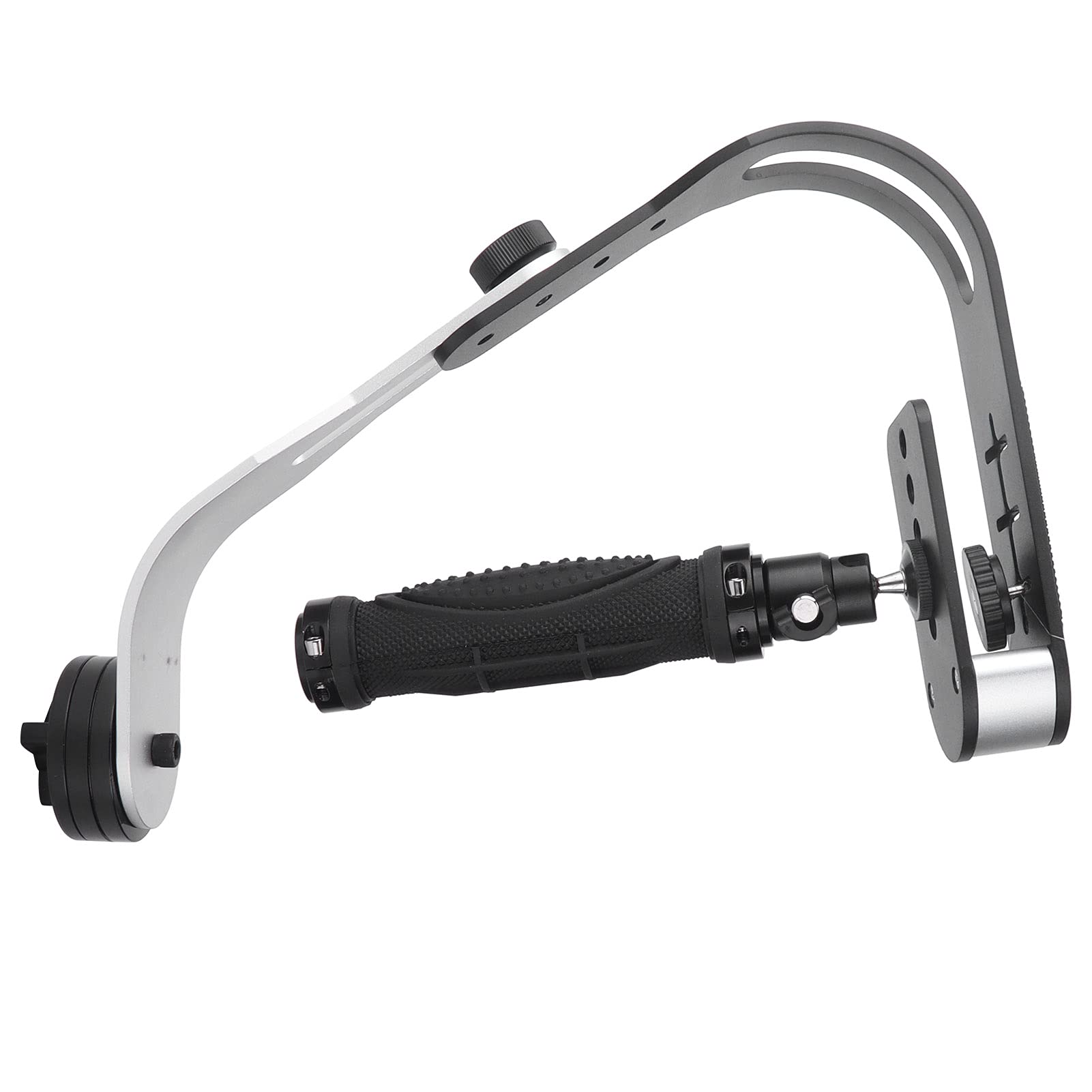 Aqxreight Handheld Bow Shape Aluminum Alloy Camera Stabilizer With Rotating Handle