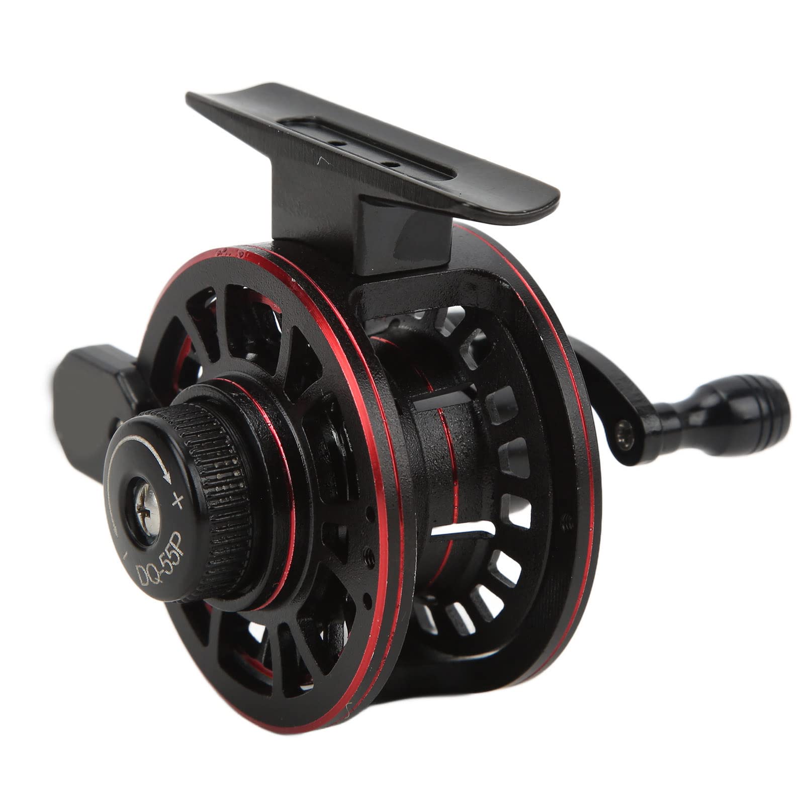 Alomejor Fishing Reel, Metal Fly Wheel Speed Ratio 3.0:1 Right Left Hand Front Ice Fishing Line Reel