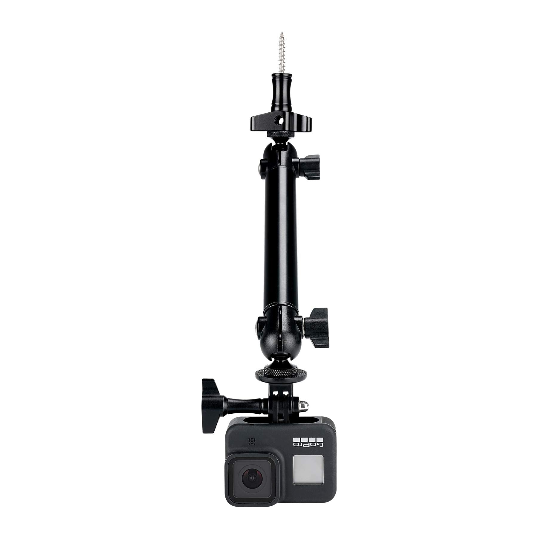 Fantaseal 2-Ball-Head Adjustable Outdoor Phone Trail Action Camera Hunting Video Recording Vlogging Time Lapse Mount Serurety Camera Mounting Gear For Iphone Samsung Gopro Insta360 Akaso Blink Arlo
