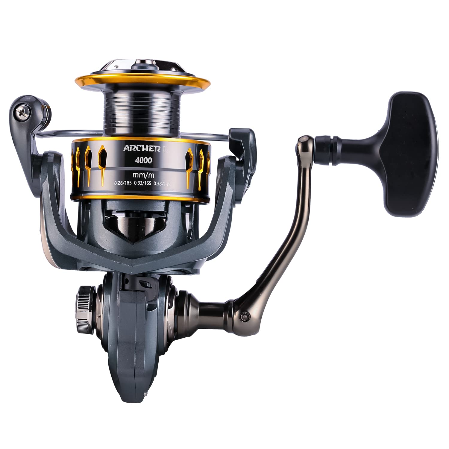 Seaknight Archer Ii Spinning Reels, 8+1 Shielded Bb, High Gear Ratio 5.2:1/4.9:1, Cnc Aluminum Spool Large Pvc Knob Smooth Powerful Freshwater Spinning Fishing Reel