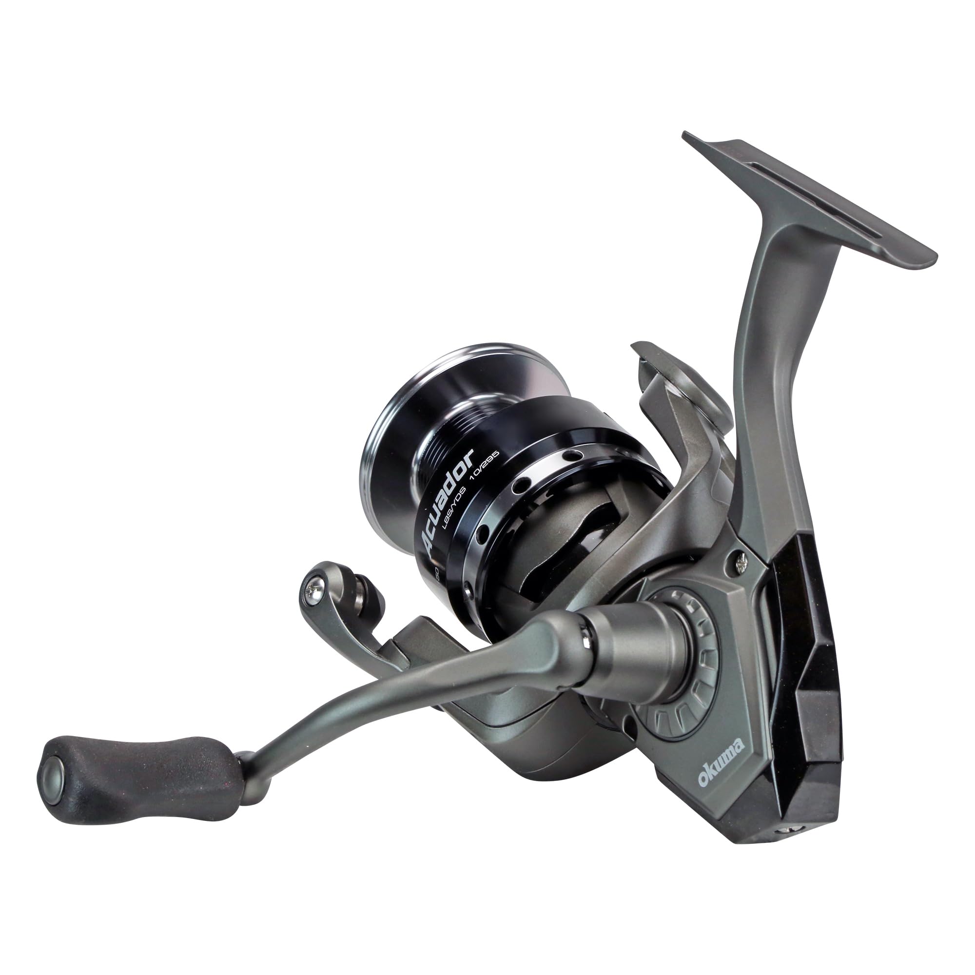 Okuma Acuador 4Bb Steel Drive Lightweight Freshwater Spinning Reel, Acu-3000A, Black