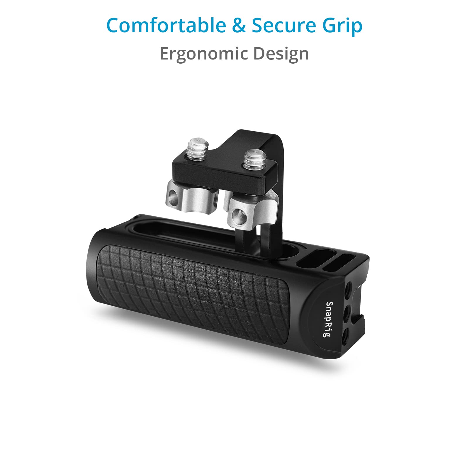 Proaim Snaprig Universal Side Handle (1/4”-20 Mount) For Small To Mid-Size Dslr Dslm Cameras. Adjustable Design With Comfortable & Secure Grip. For Camera Cages & Rigs. (Ash241)
