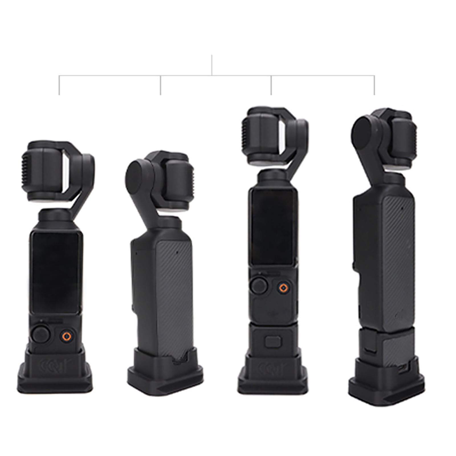 Teckeen Portable 38Mm Stabilizer Base, Camera Handheld Supporting Base With Screw For Dji Osmo Pocket 3 Camera, Vlog Travel Selfie Stick Handle Grip Desktop Accessories