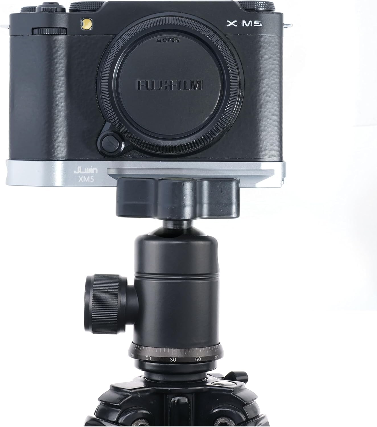 Hersmay Fuji X-M5 Camera Quick Release Base Plate For X-M5 Camera, Compatible With Arca-Swiss Standard Tripod Fit For Dji Ronin Rs 2 / Rs 3 / Rs 3 Pro/Rs 4 / Rs 4 Pro Gimbal Stabilizer