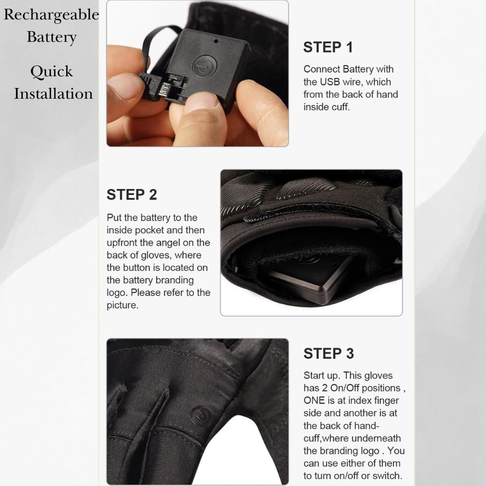 Maxgab Anti-Slip Full Finger Led Flashlight Gloves For Walking/Cycling/Running/Fishing/Out Door Activites Day Or Night/Christmas Stocking Stuffers For Men. (1-Pair) Xlarge.