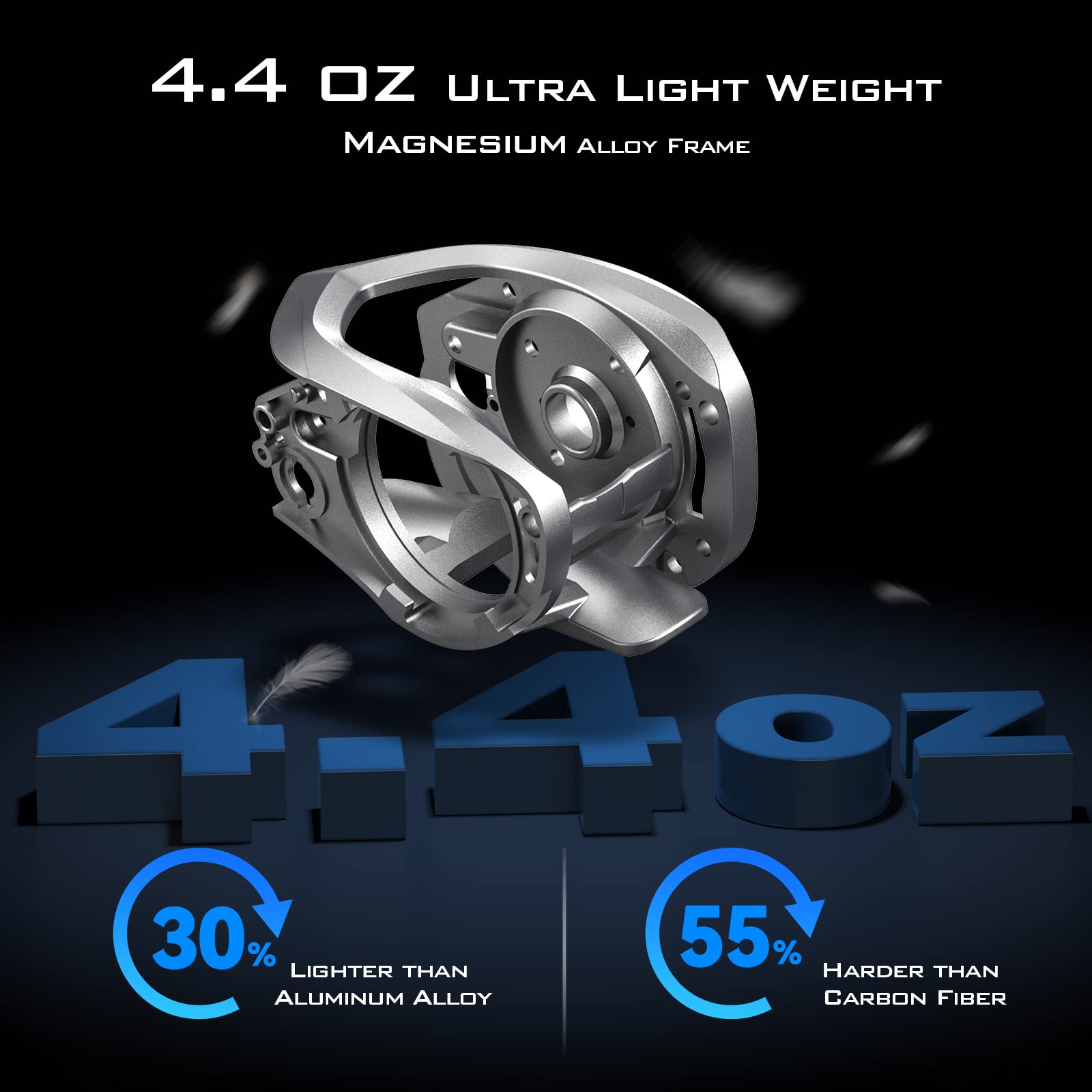 Kastking Kestrel Elite Baitcasting Reel, Magnesium Frame Bfs Finesse Fishing Reel, Lightest On Market At Only 4.4 Ounces, Easily Cast Lures Down To 1/16 Oz, 11+1 Double Shielded Bb, 8.4:1 Gear Ratio