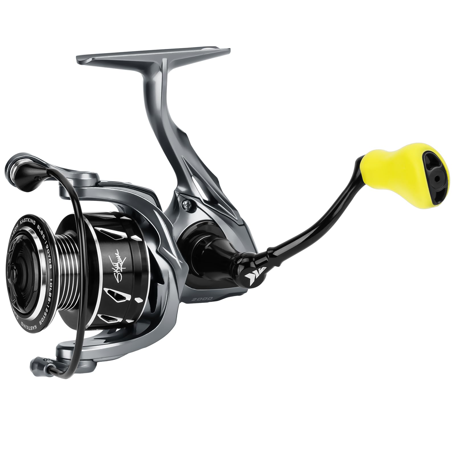 Kastking Skeet Reese Icon Spinning Reel, Carbon Rotor With Aluminum Body Fishing Reel, 6.2:1 Gear Ratio, 10 + 1 Stainless Steel Ball Bearings,17.6 Lbs Max Drag, Tpe Handle Knobs