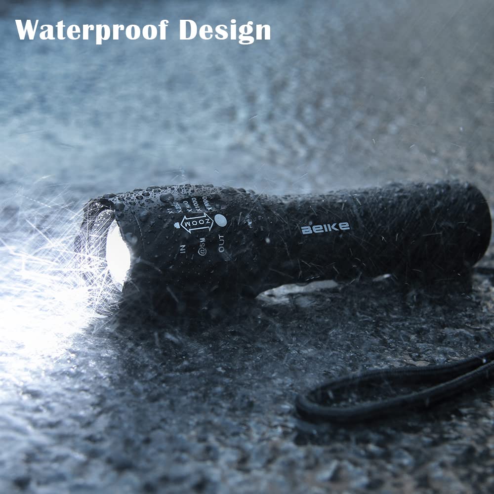Beike Flashlight 2 Pack, Flash Light High Lumens, Small Flashlights Powerful, Super Bright Led Flashlight, Handheld Flashlights For Home, Camping, Emergency, Power Outages, Travel