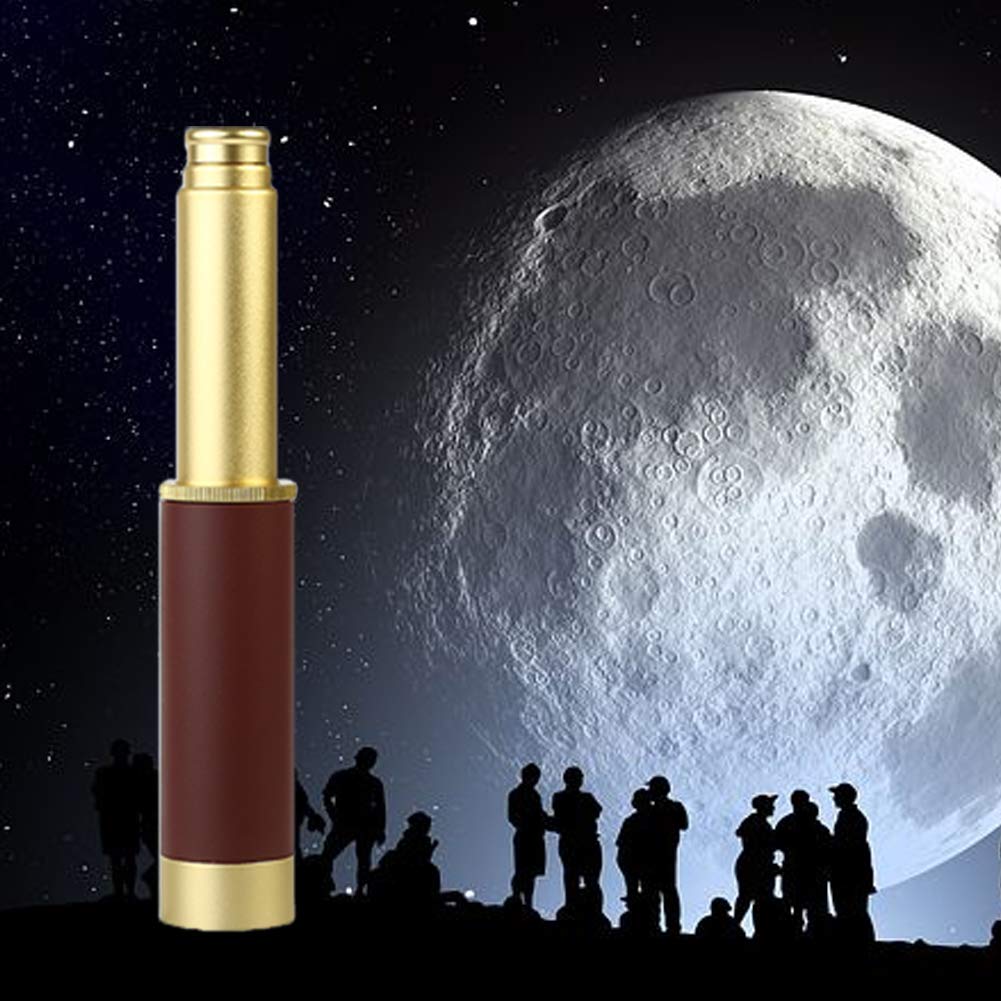 Dilwe Pirate Monocular Telescope, Handheld Collapsible Aluminium Alloy Telescope, 25X30 Portable Optical Monoculartelescope For Outdoor Using
