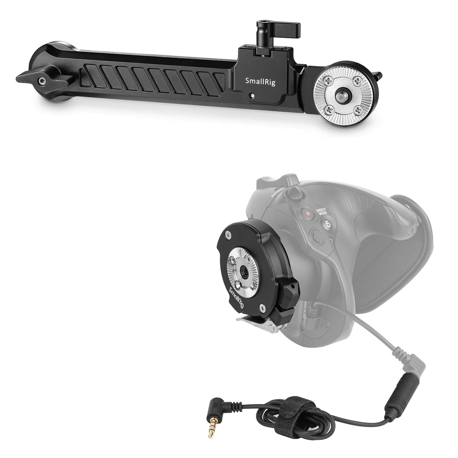 Smallrig Rosette Extension Arm Dogbone With Length Adjustable, M6 Rosette 31.8Mm + Handgrip Rosette Adapter For Sony Fx6 To Reposition The Original Fx6 Handgrip