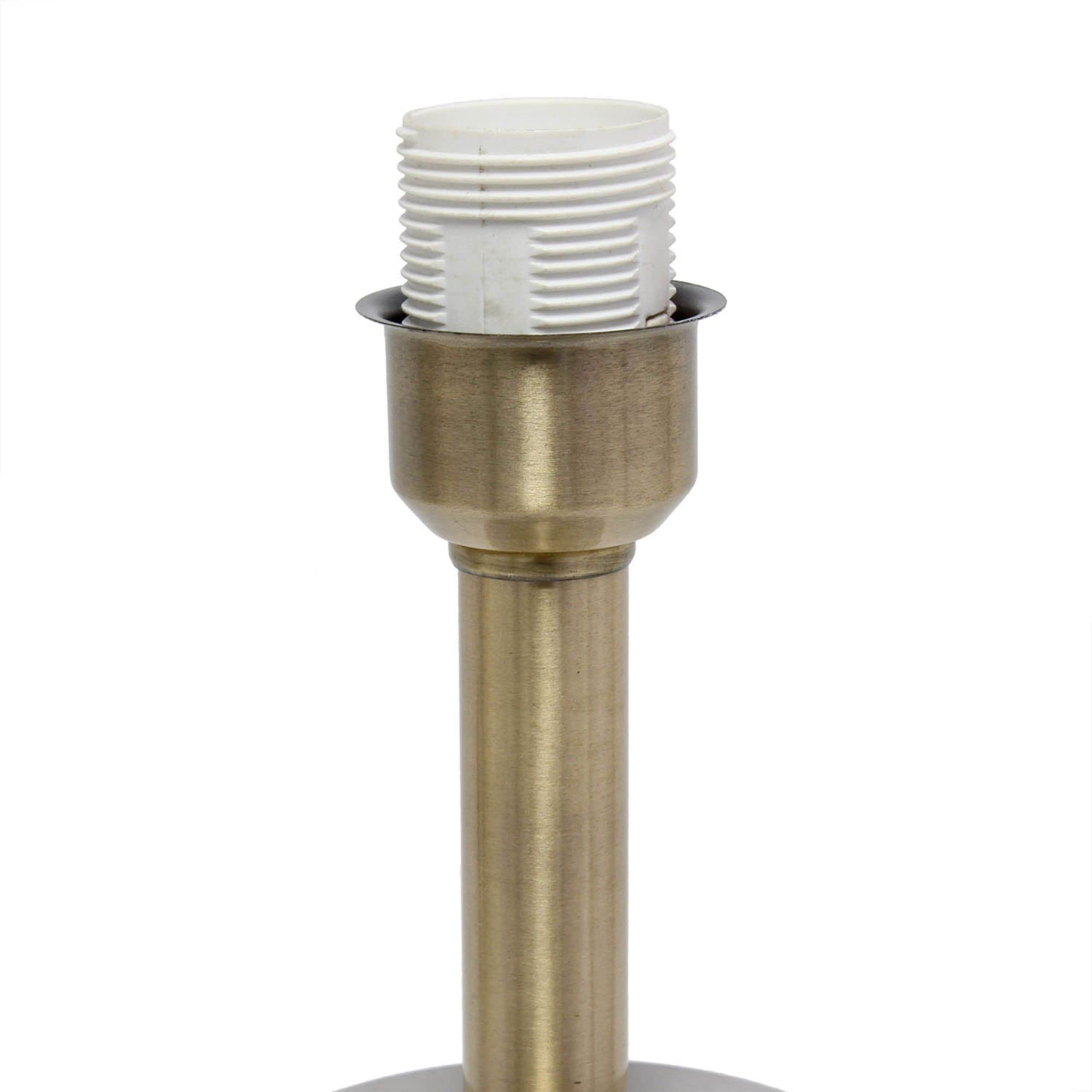 Lalia Home Concrete Table Lamp In Antique Brass With Khaki Shade