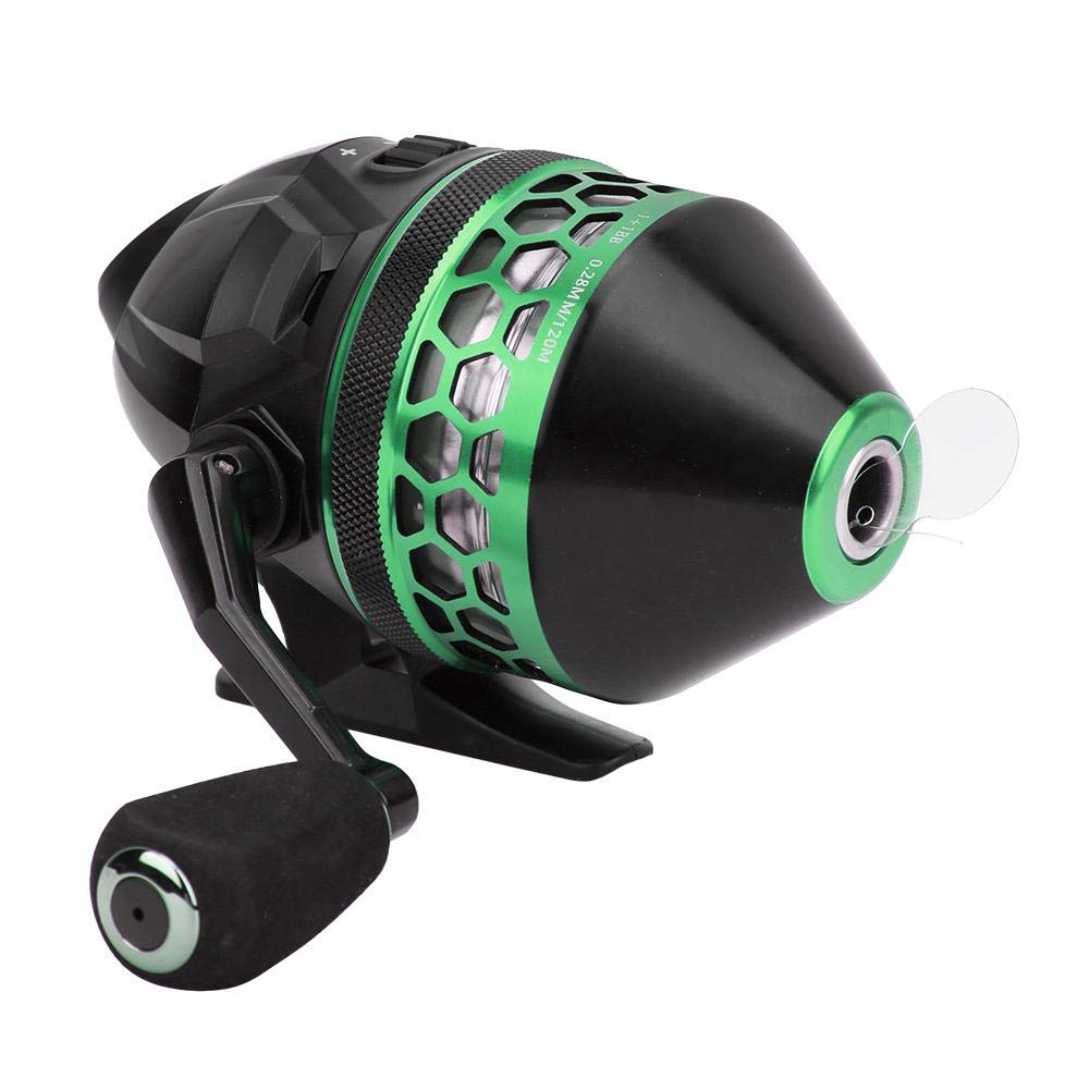 Alomejor Black&Green Baitcasting Fishing Reel - Closed Face, Outdoor Fishing