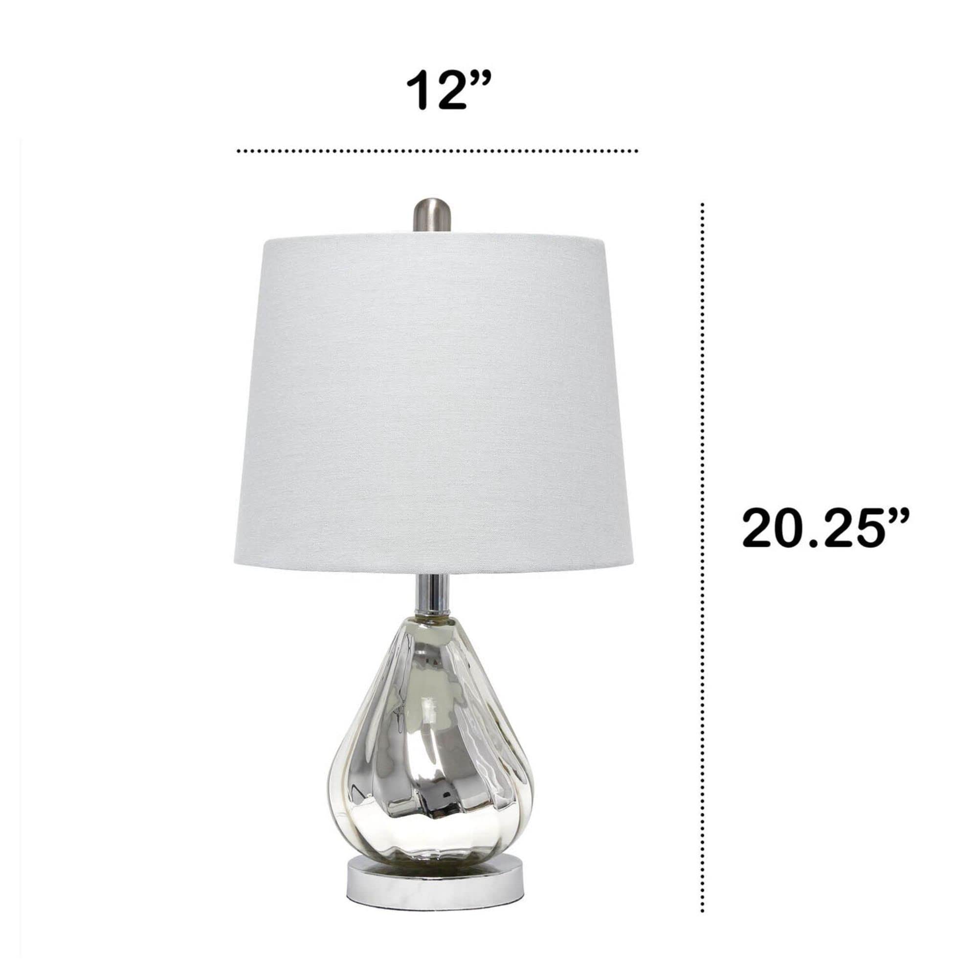 Lalia Home Kissy Pear Table Lamp With Gray Fabric Shade