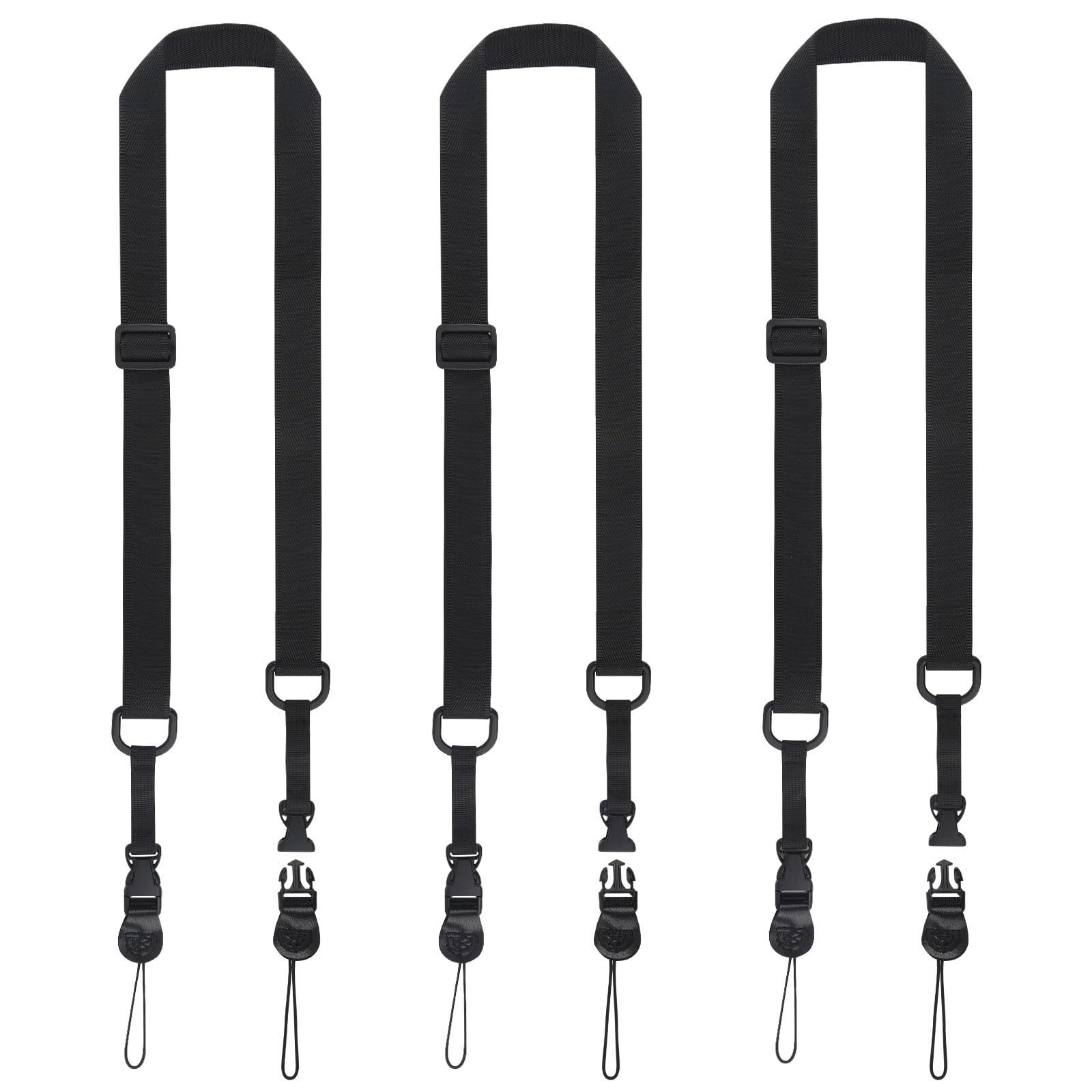 Gansita 3 Pack Adjustable Shoulder Strap Universal Replacement Nylon Neck Camera Lanyard Quick Release Shoulder Strap For Ipad Tablet Case Camera Binocular Crossbody Laptop Luggage Bag