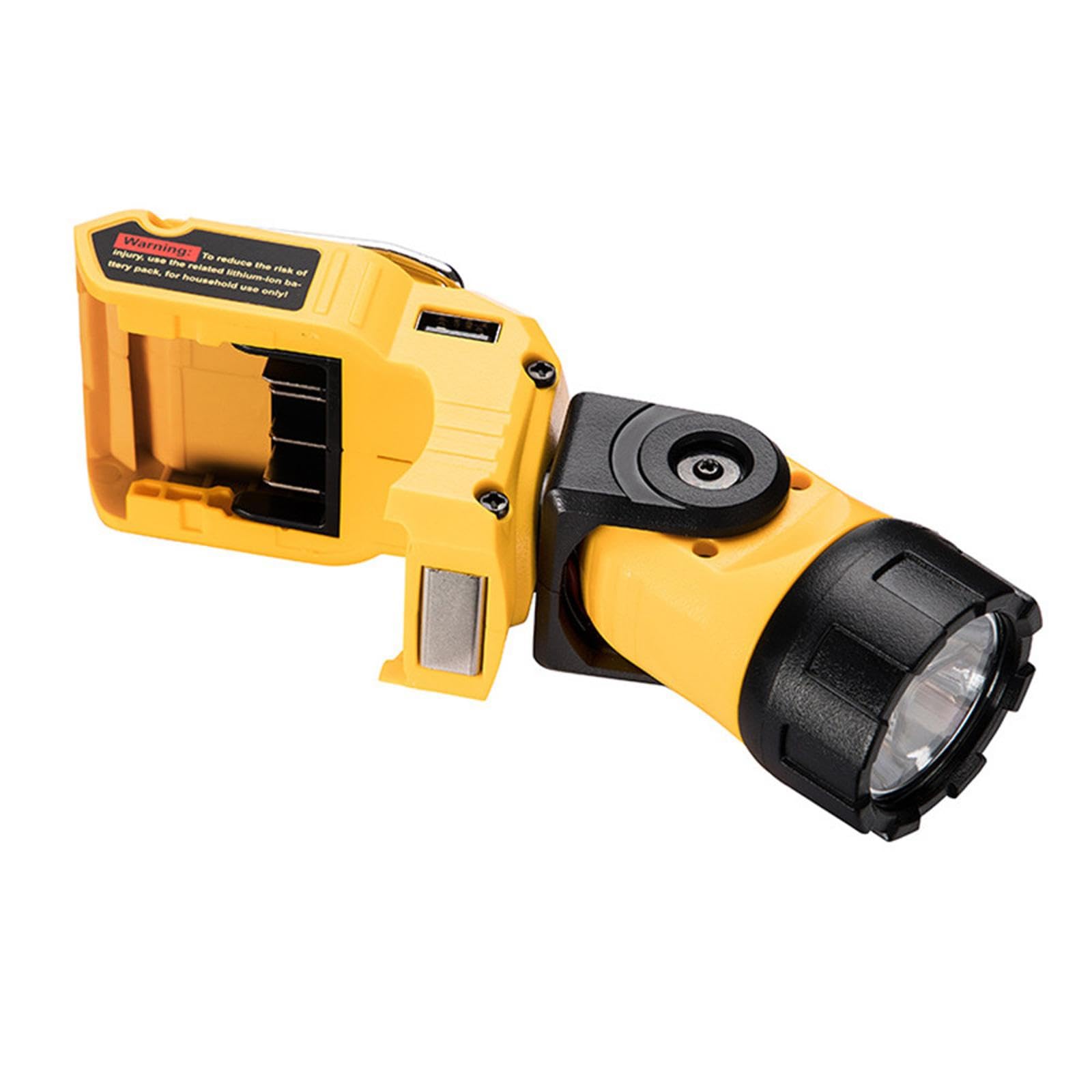 Dbeixiwei Flashlight Worklight For Dewalt 12V Max Li-Ion Battery With 360 Degree Pivoting Head