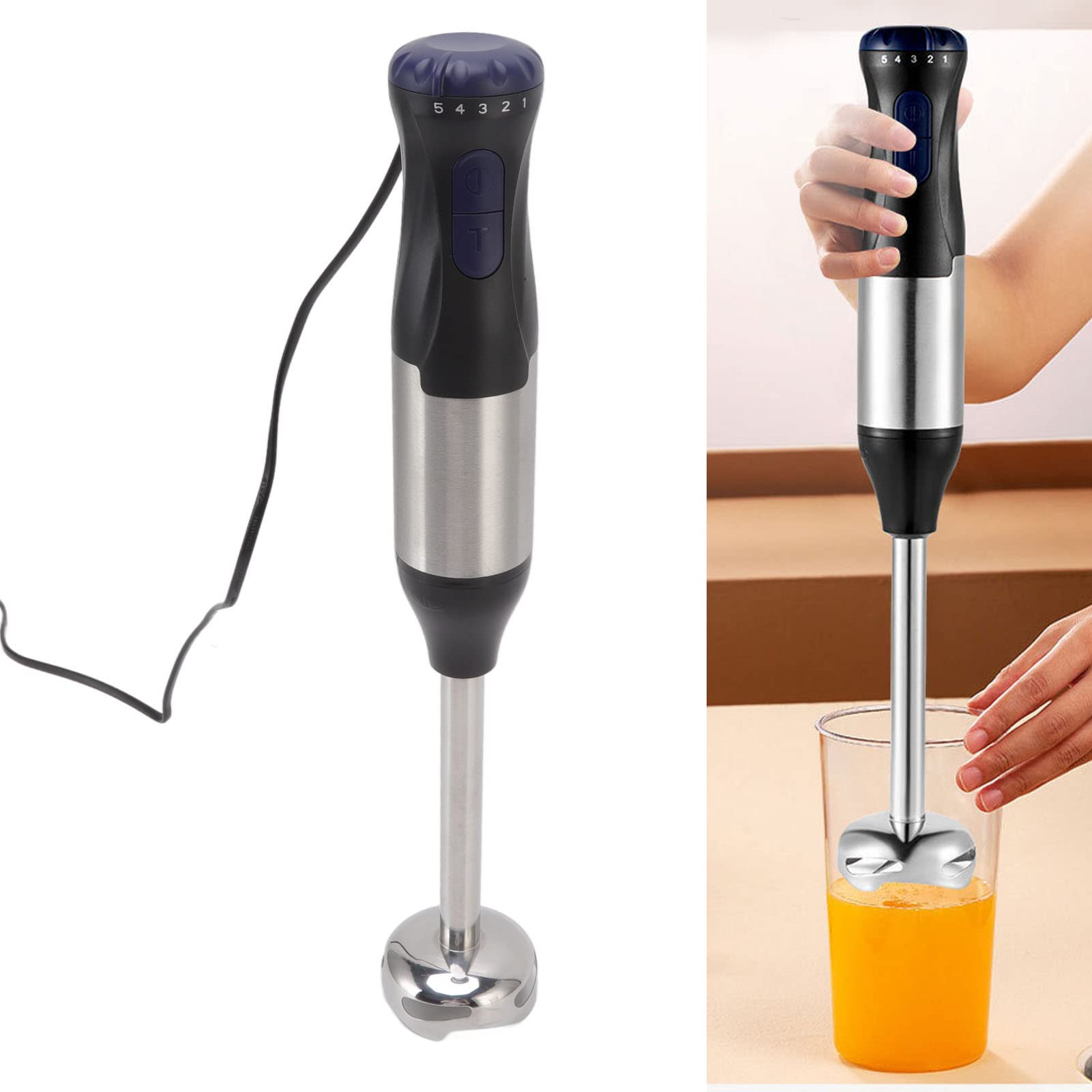 Yujiee Multifunctional Hand Blender 110V Cup Grinder Bowl With Processor Handheld Egg Whisk Cooker Mug Food Supplement Stainless Steel Hand Blenders