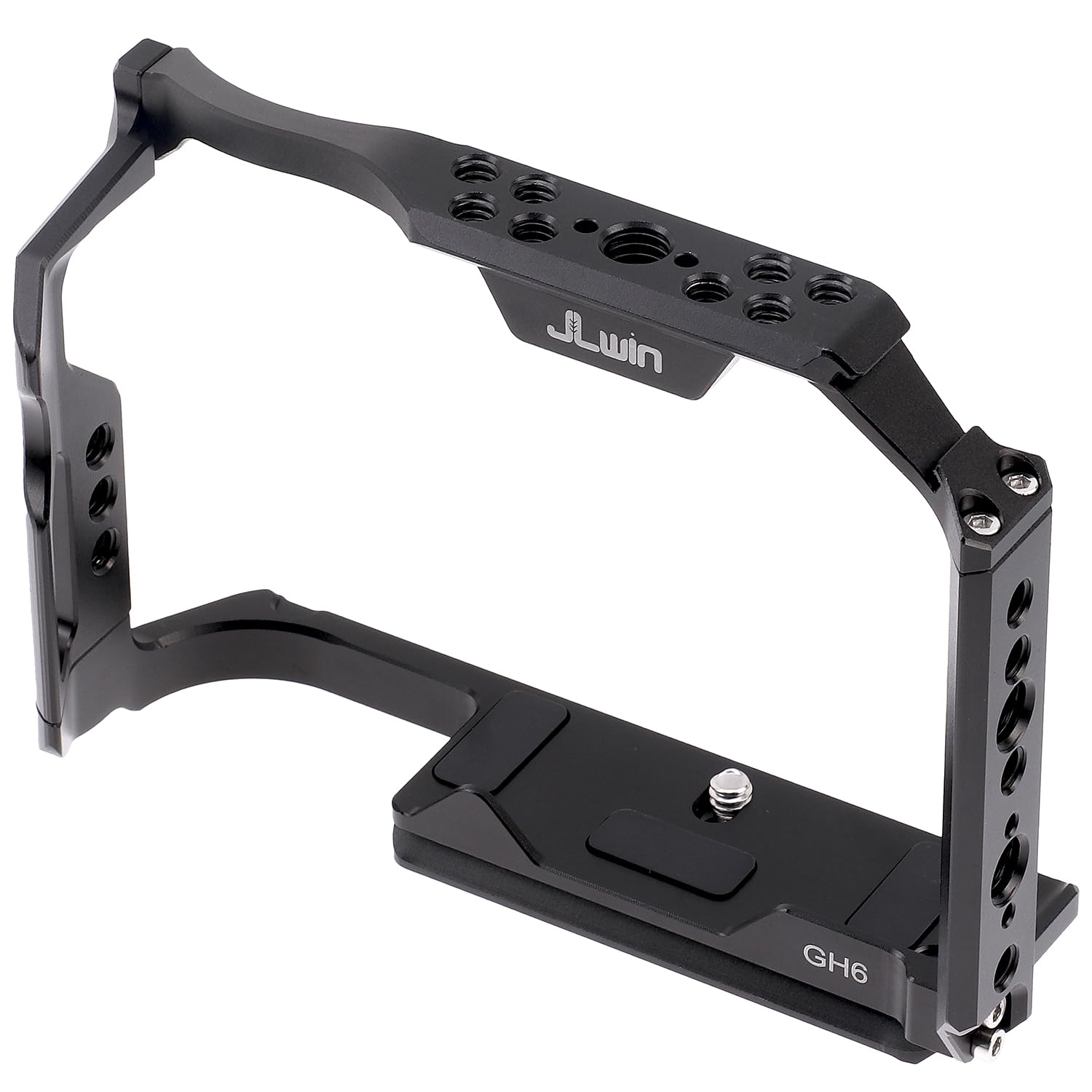 Jlwin Gh6 Cage For Panasonic Gh6 Camera,Quick Release Plate For Arca-Swiss,1/4" & 3/8" Screw Holes For Camera Accessories