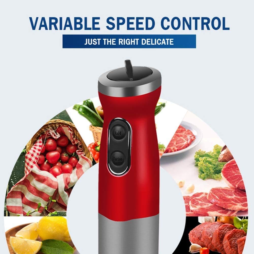 Leonys 700W Immersion Hand Blender, Stainless Steel Stick Blender, Includes Mixing Beaker/Whisk Attachment/Milk Frother, Bpa-